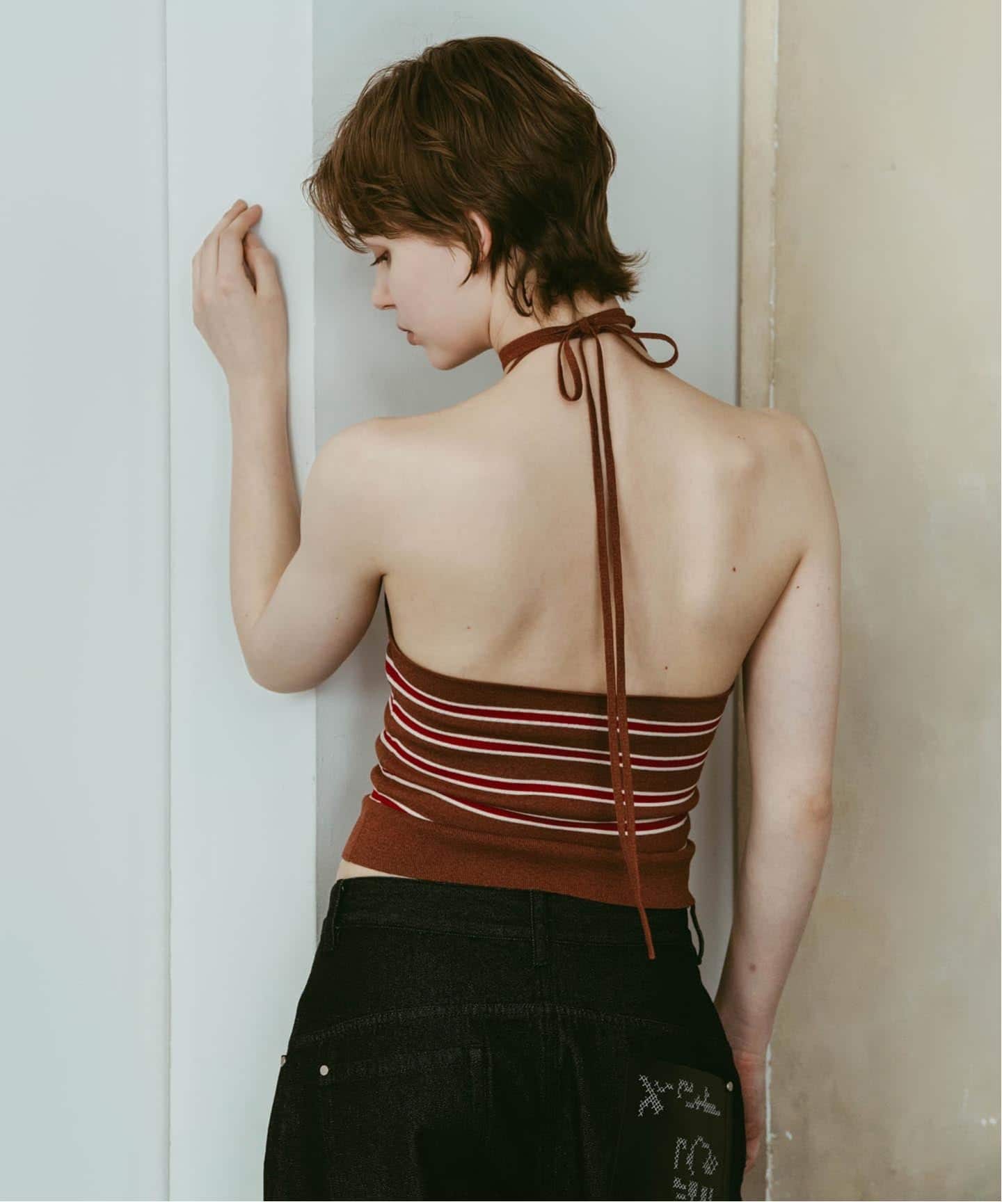 Knuth Marf / クヌースマーフ knit halter bustier（ベスト）｜JOINT