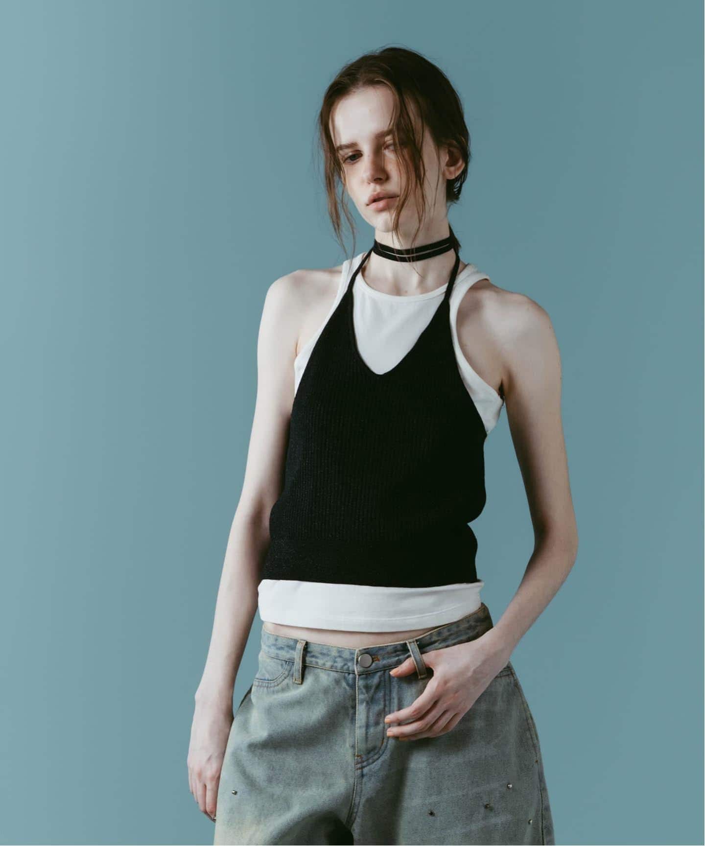 Knuth Marf / クヌースマーフ knit halter bustier（ベスト）｜JOINT