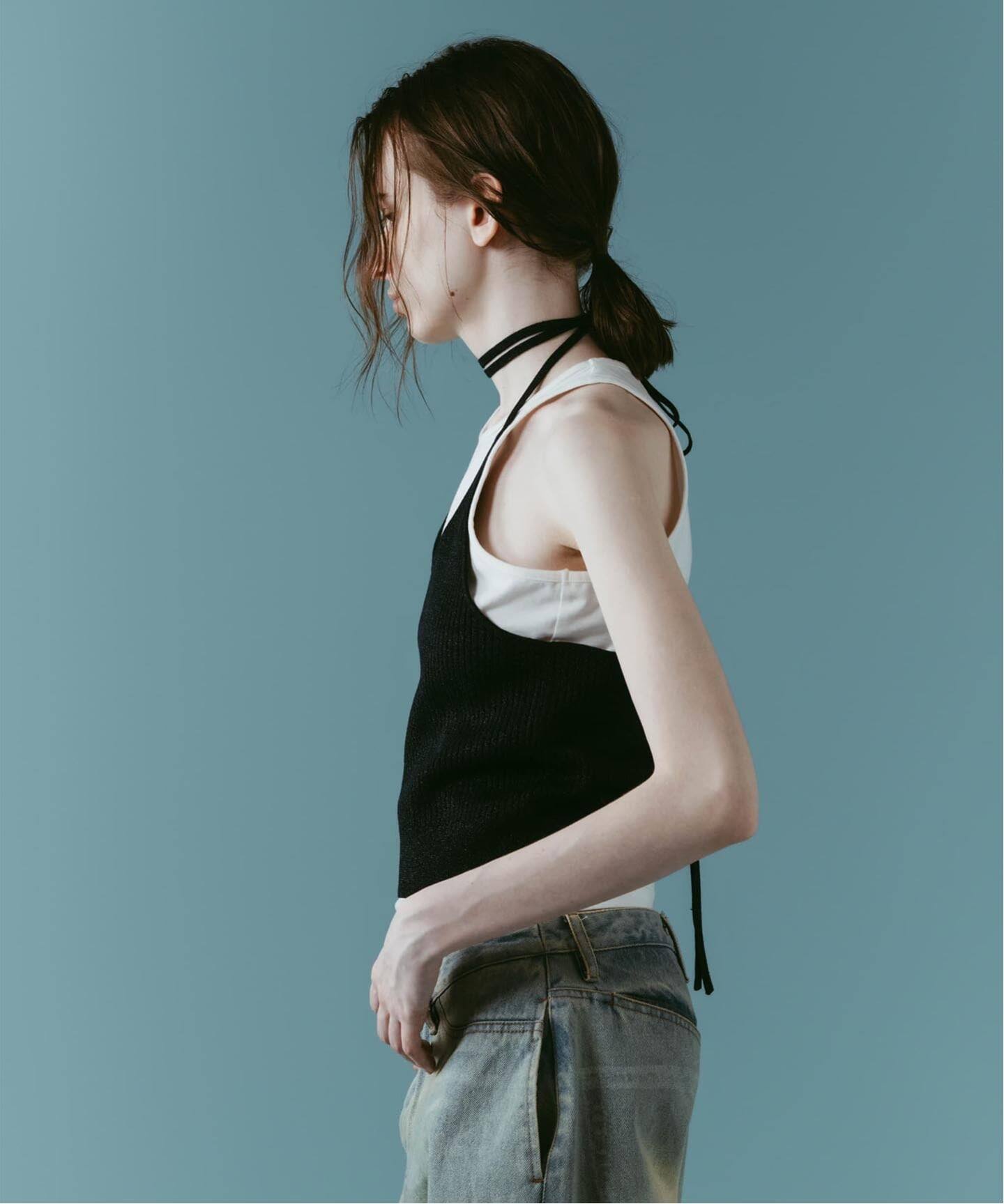 Knuth Marf / クヌースマーフ knit halter bustier（ベスト）｜JOINT