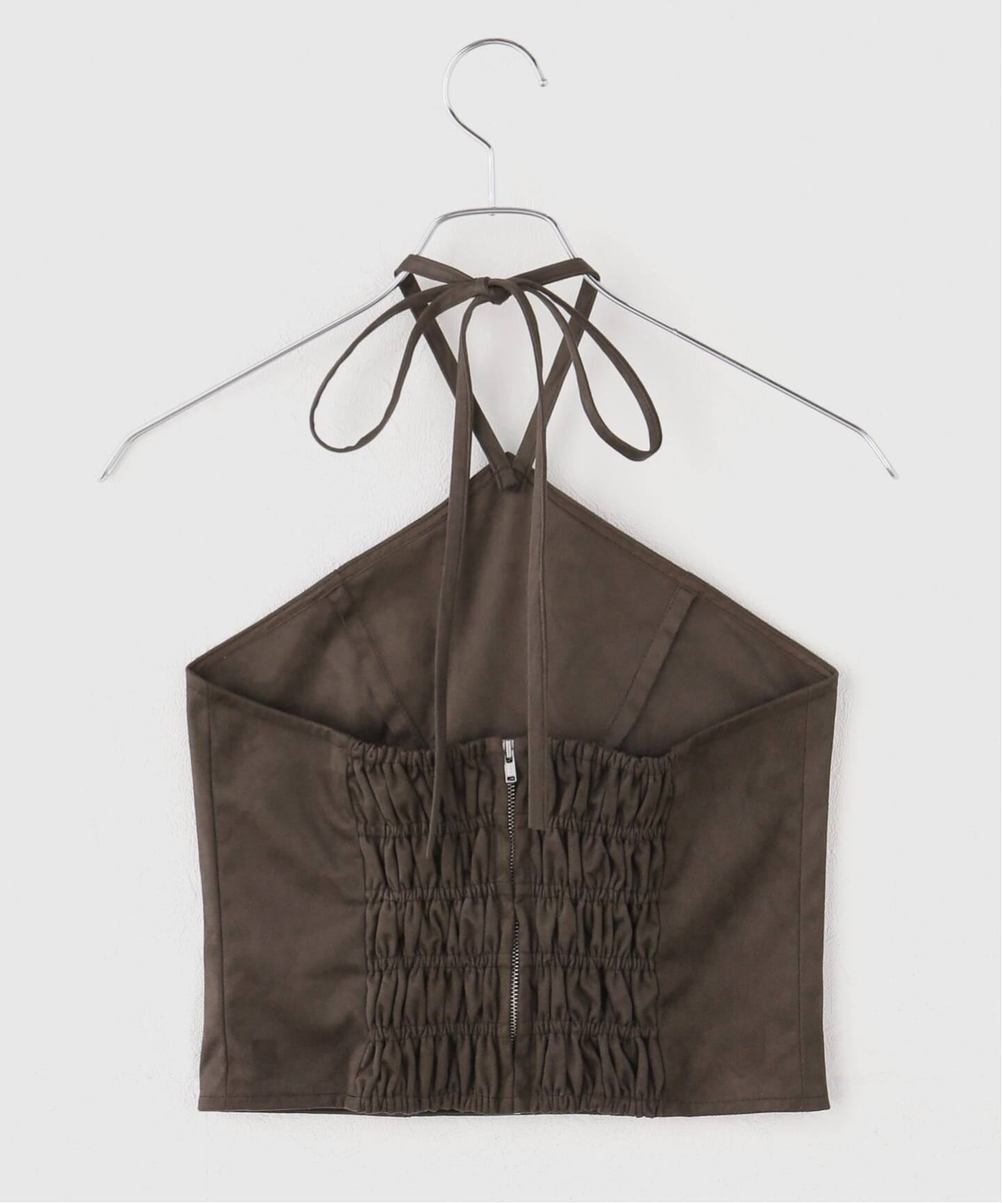 Knuth Marf / クヌースマーフ suede bustier top（その他トップス
