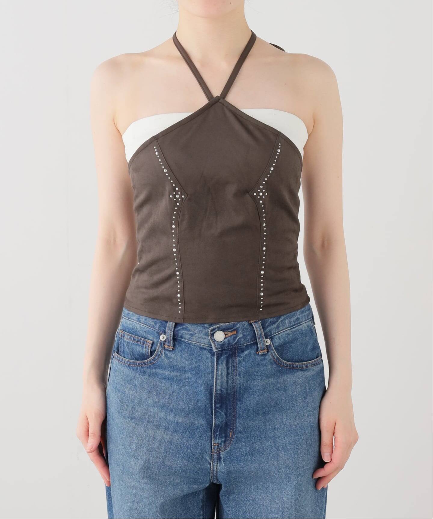 Knuth Marf / クヌースマーフ suede bustier top（その他トップス