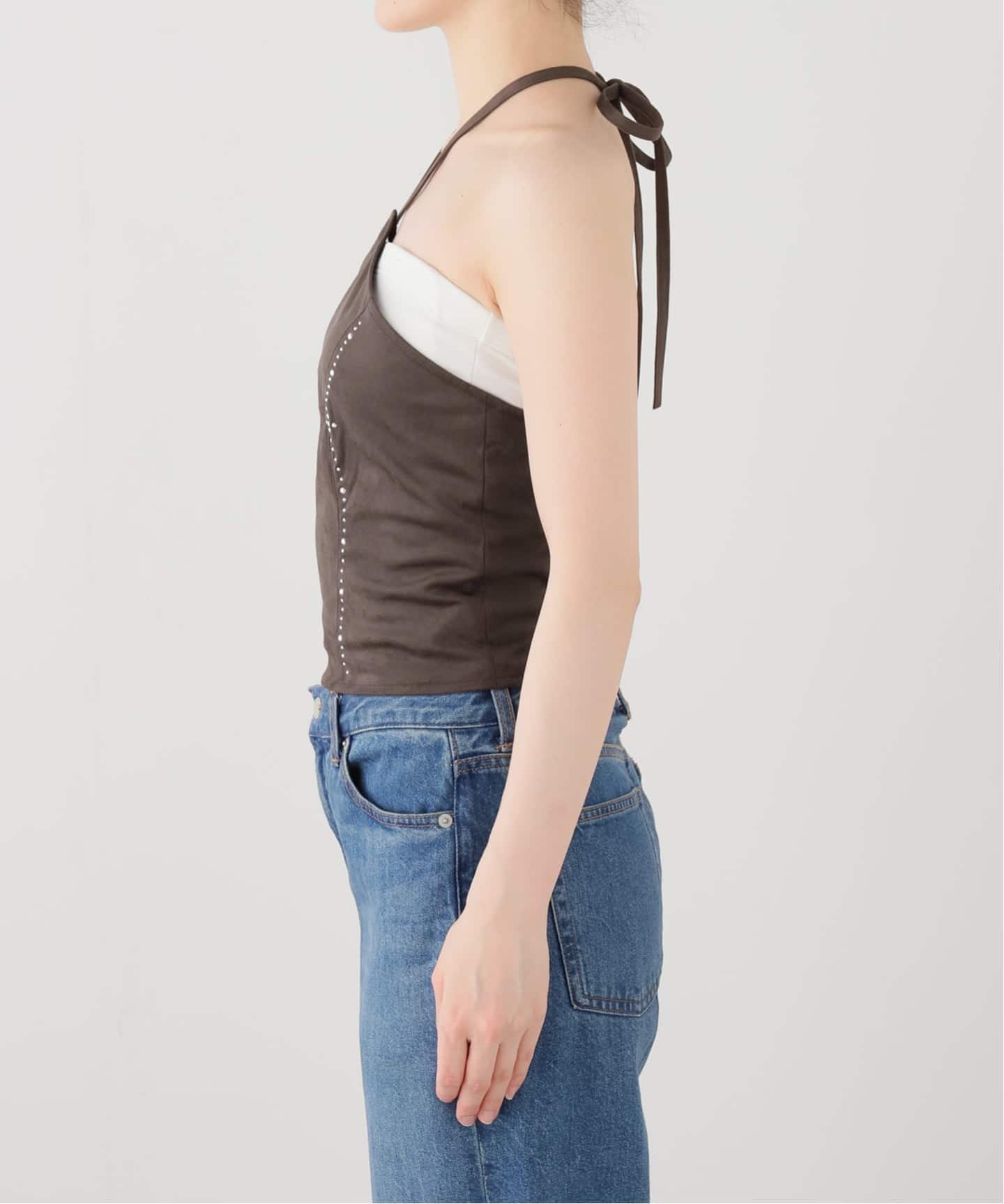 Knuth Marf / クヌースマーフ suede bustier top（その他トップス