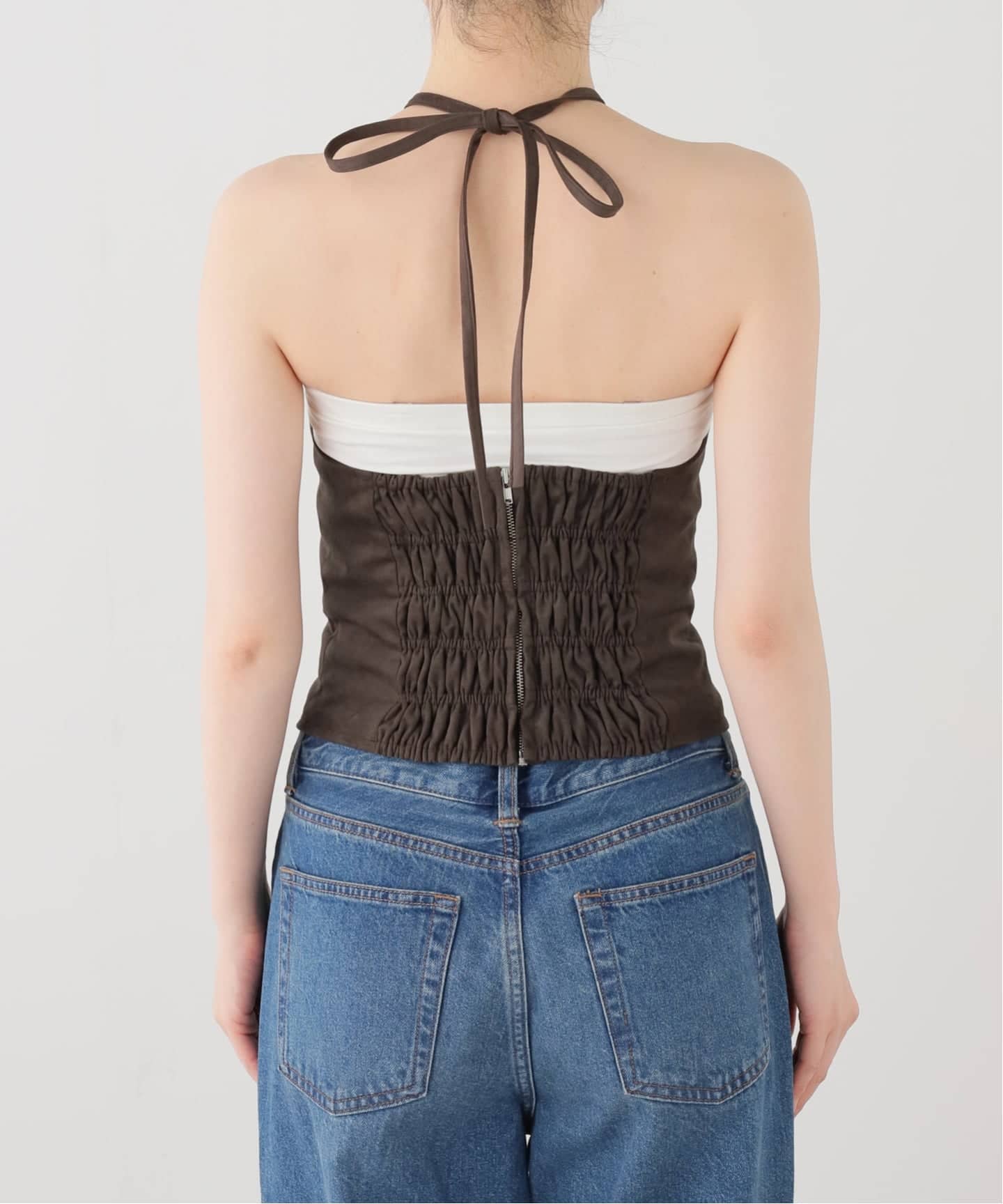Knuth Marf / クヌースマーフ suede bustier top（その他トップス
