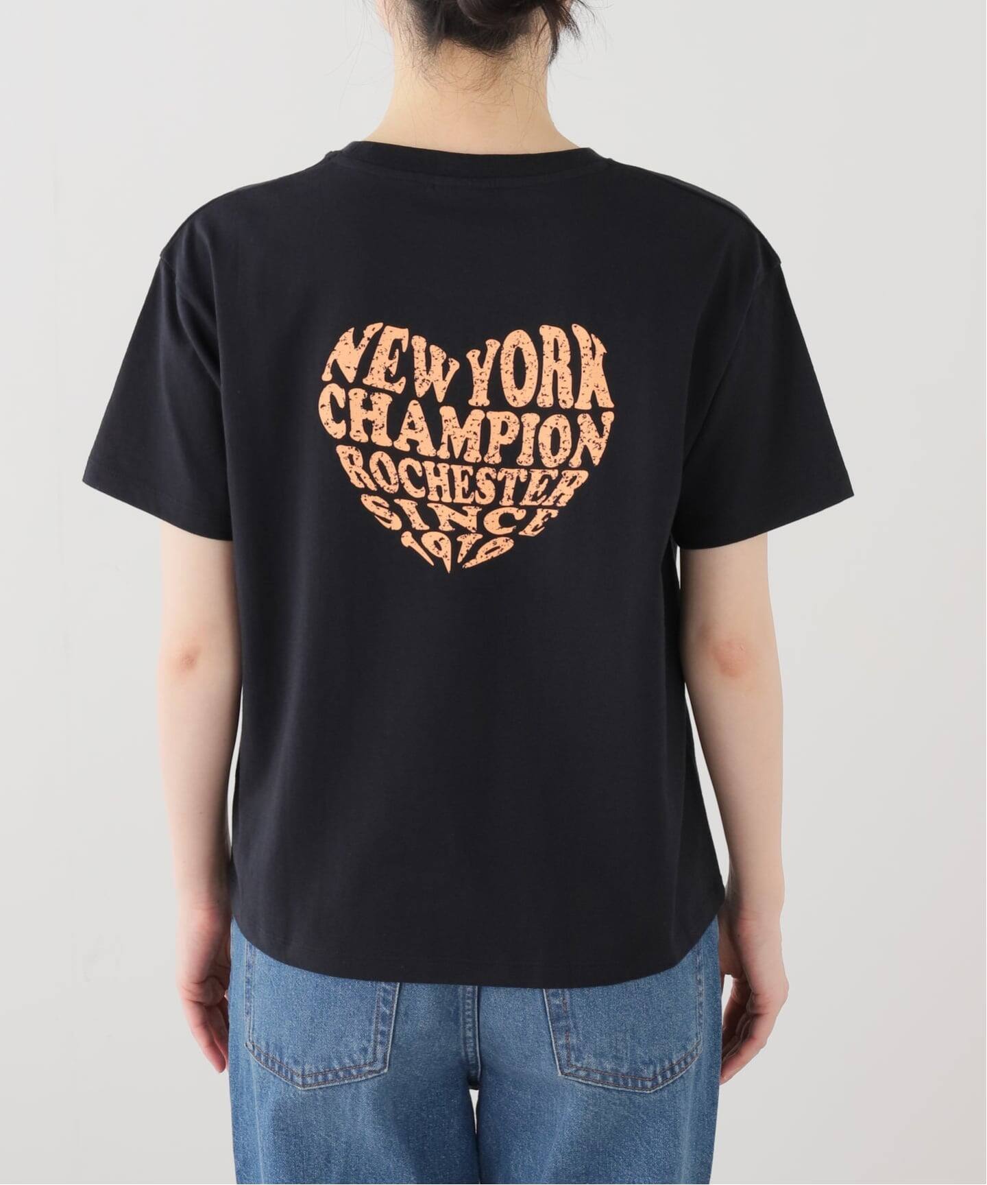 GOOD ENOUGH Tシャツ 黒 Champion チャンピオン Champion Tシャツ 半袖 メンズ レディース T-SHIRT