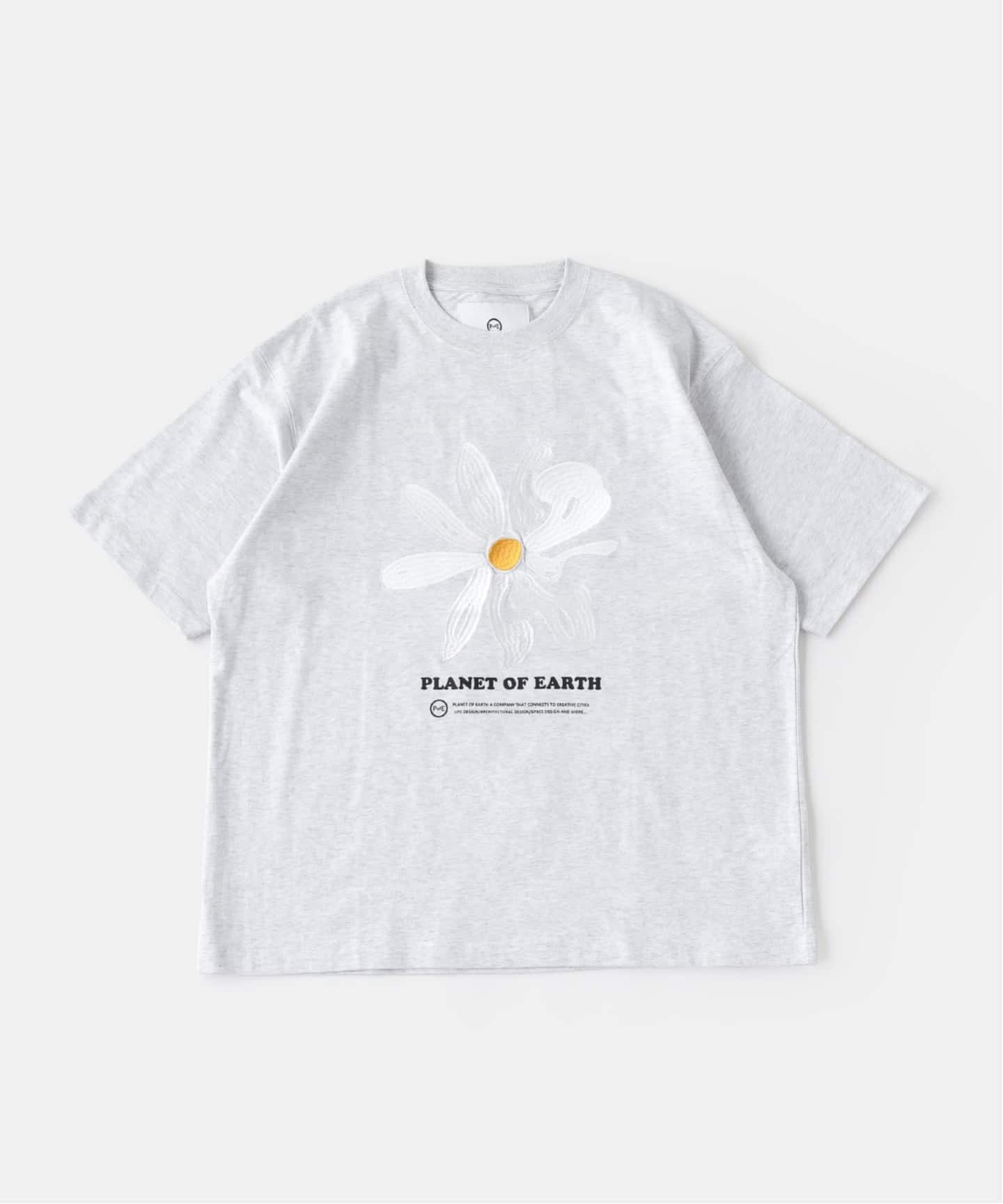 PLANET OF EARTH FLOWER EMB TEE（Tシャツ／カットソー）｜B.C STOCK