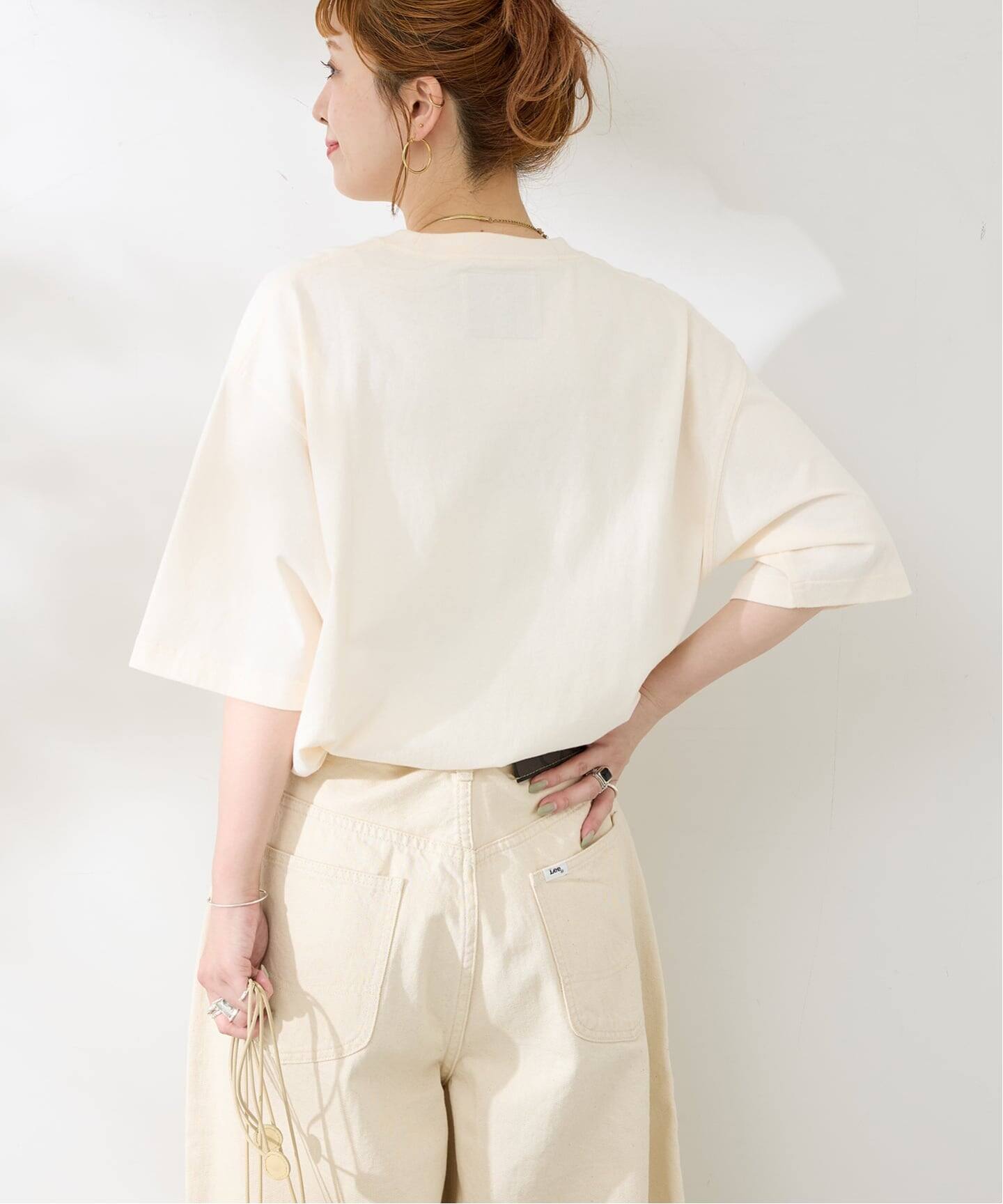 PLANET OF EARTH FLOWER EMB TEE（Tシャツ／カットソー）｜B.C STOCK