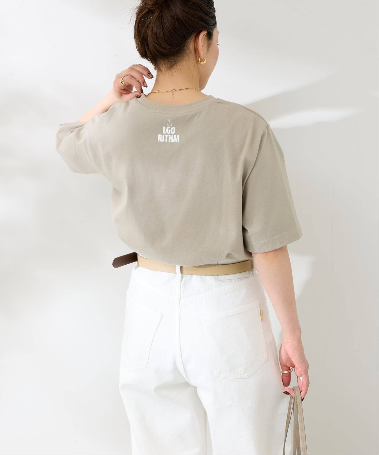 フェイドフロッキープリント Tシャツ（Tシャツ／カットソー）｜B.C