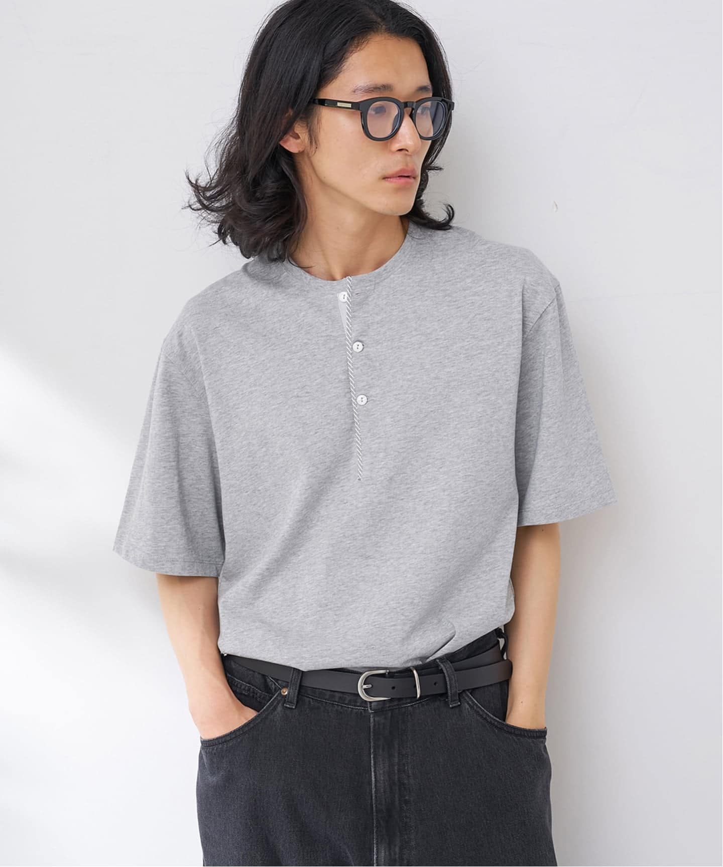 フレンチヘンリーネックTシャツ（Tシャツ／カットソー）｜B.C STOCK