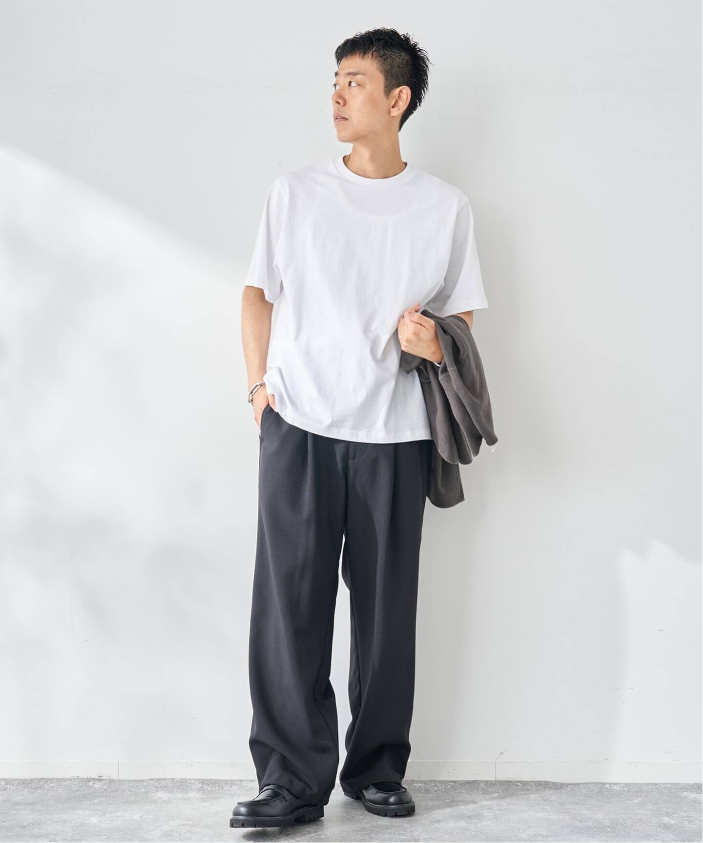 2点セット】スリットネックサーマル TEE（Tシャツ／カットソー）｜B.C