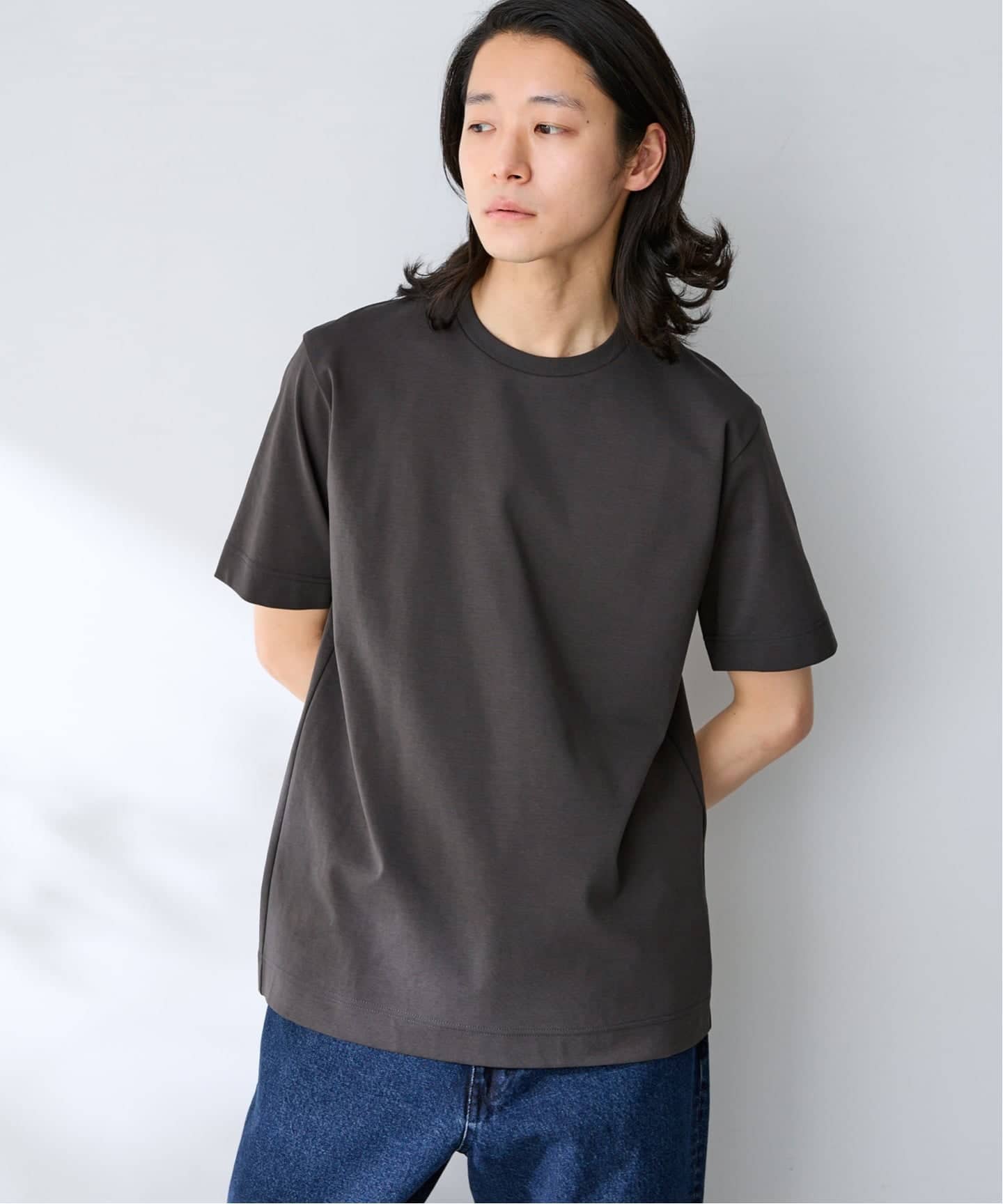 MULTI FUNCTION 32G PONTE S/S TEE（Tシャツ／カットソー）｜B.C STOCK