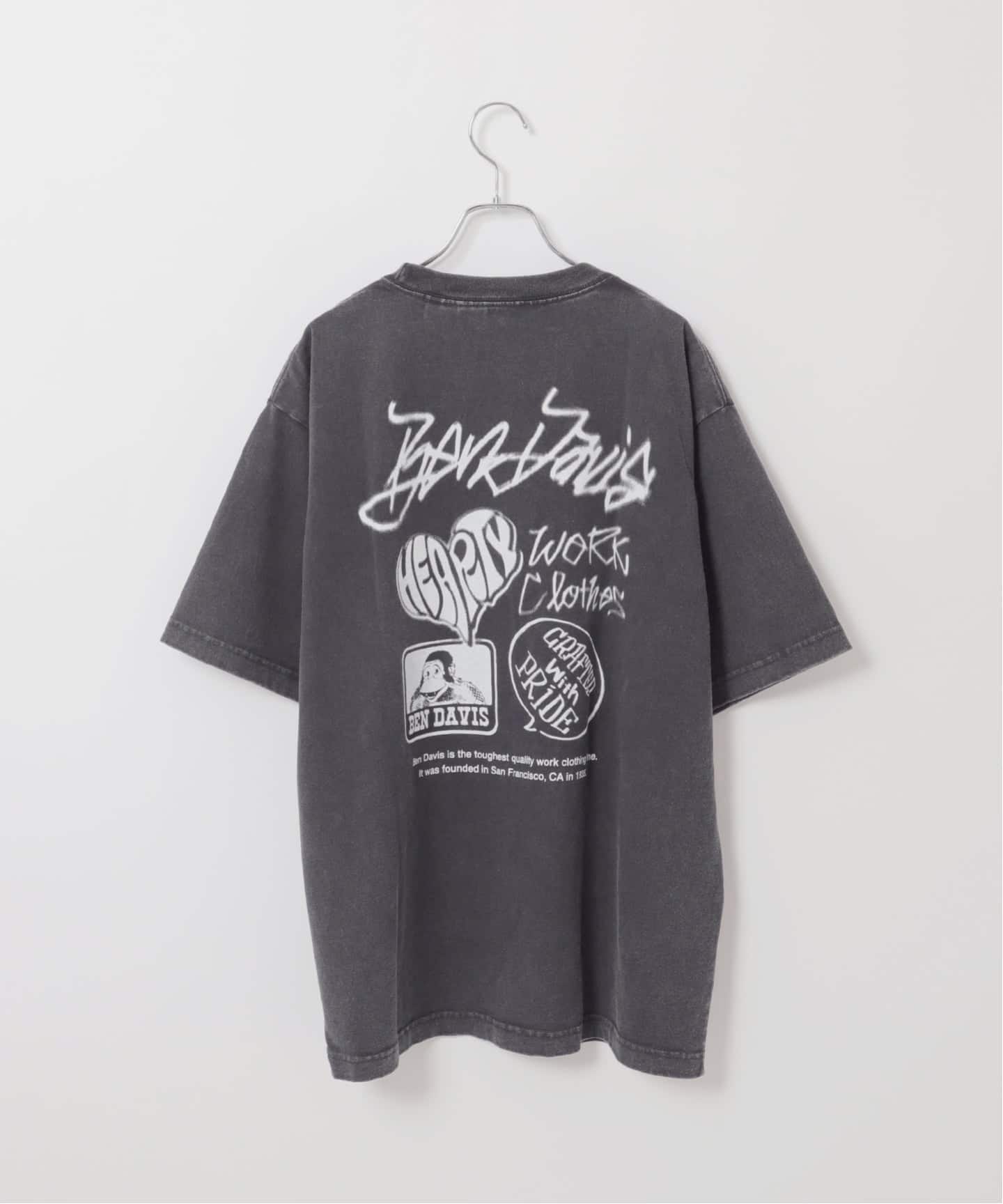D&G Bette Davis フォトプリント Tシャツ グレー 38 Ben Davis 別注 グラフィックカコウTシャツ（Tシャツ／カットソー