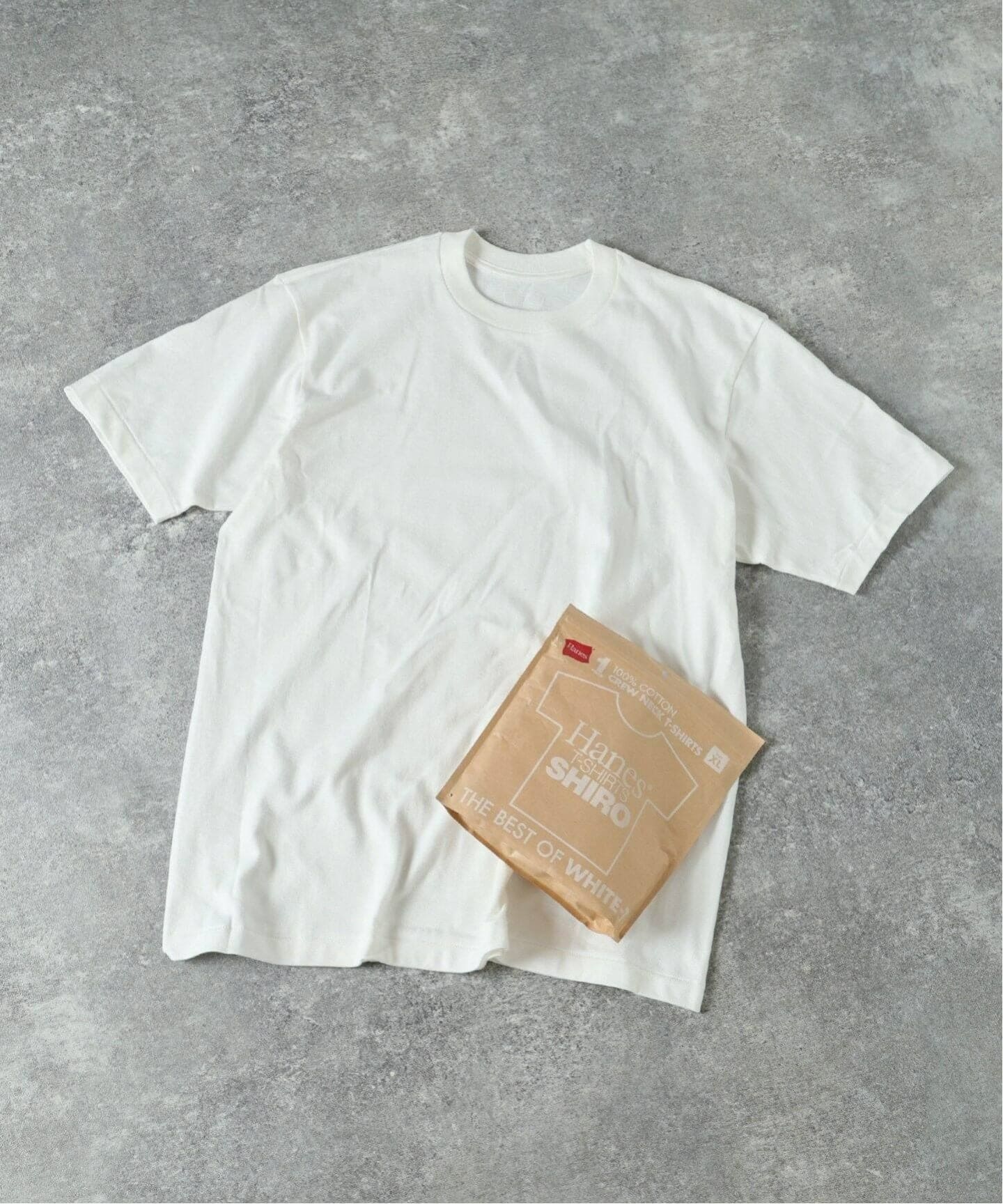 Hanes / ヘインズ 1P T-SHIRTS SHIRO クルーネック Tシャツ（Tシャツ
