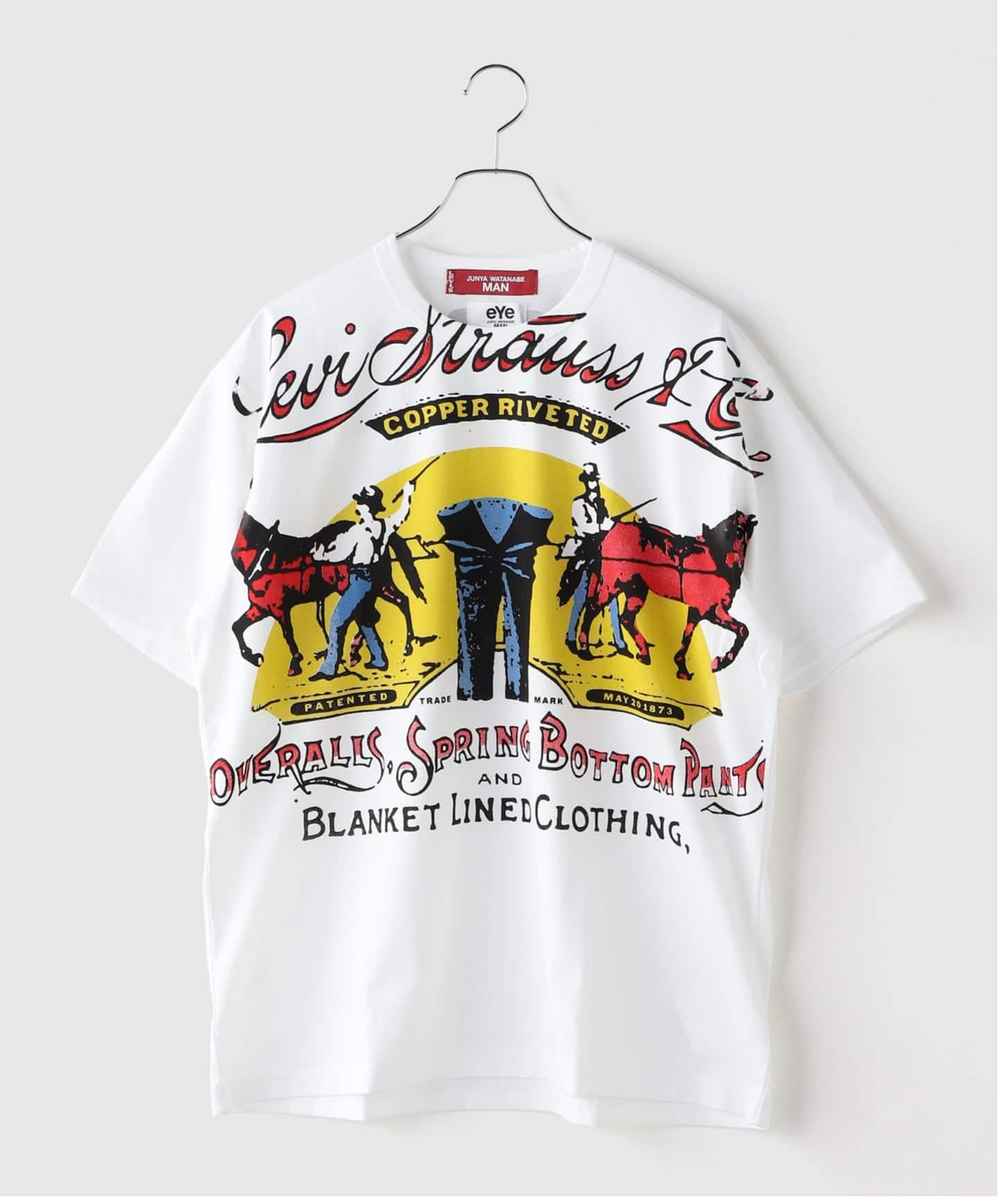 JUNYA WATANABE プリントシャツ eYe JUNYA WATANABE MAN×Levi's Wネーム プリントTシャツ（Tシャツ