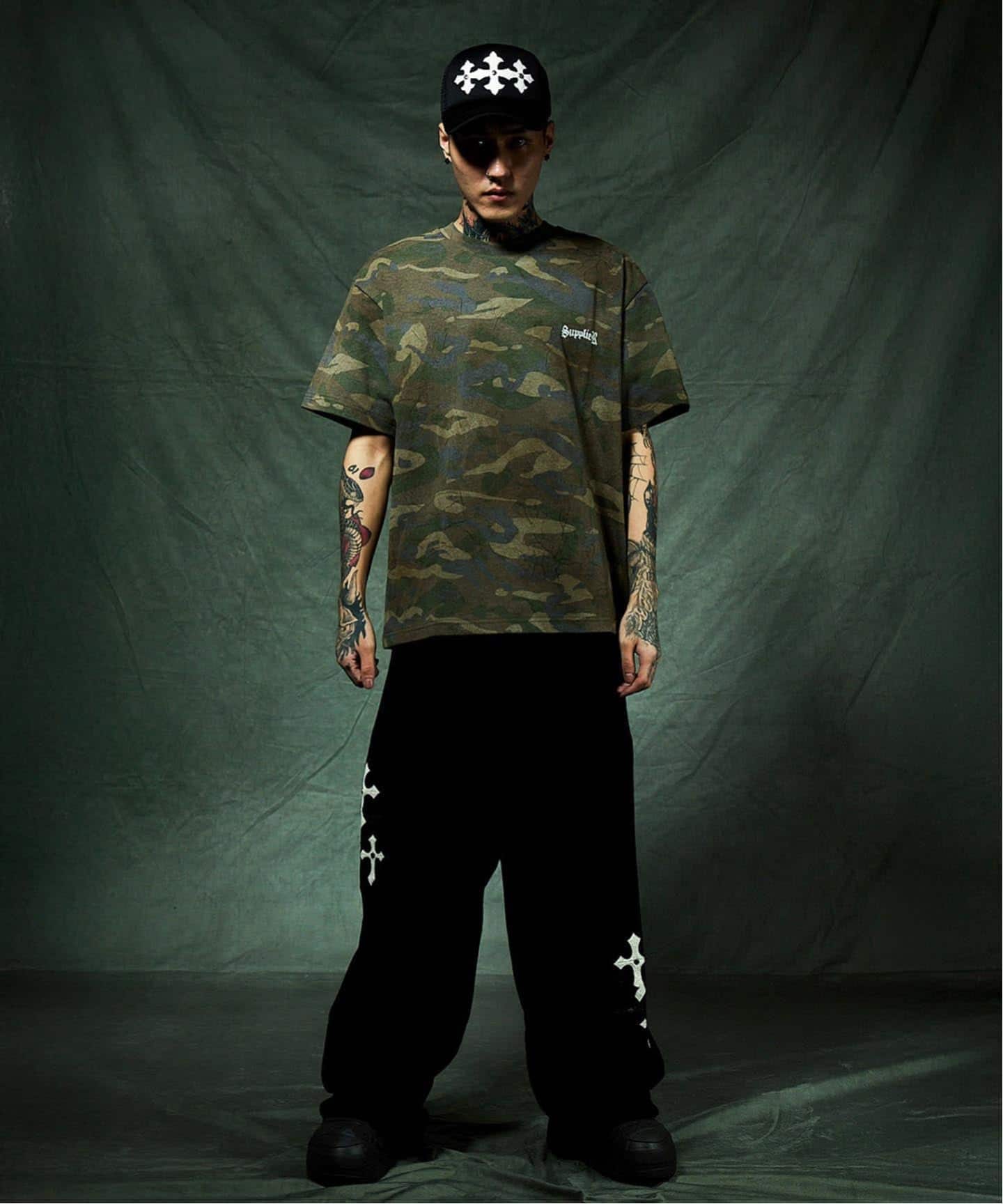 SUPPLIER / サプライヤー Camouflage Cross Tee（Tシャツ／カットソー