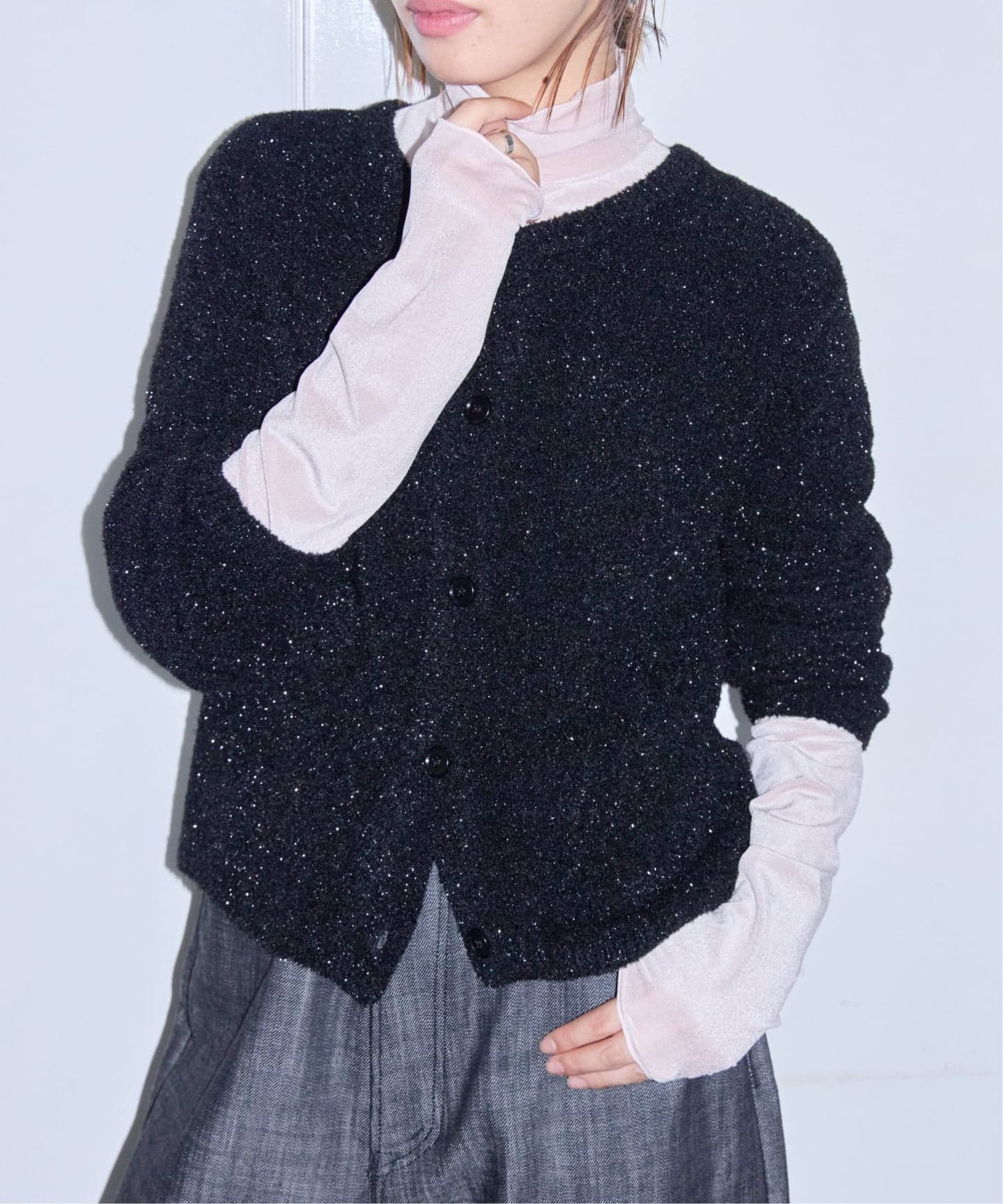 LAME KNIT カーディガン（ニット／セーター）｜CITYSHOP（シティ