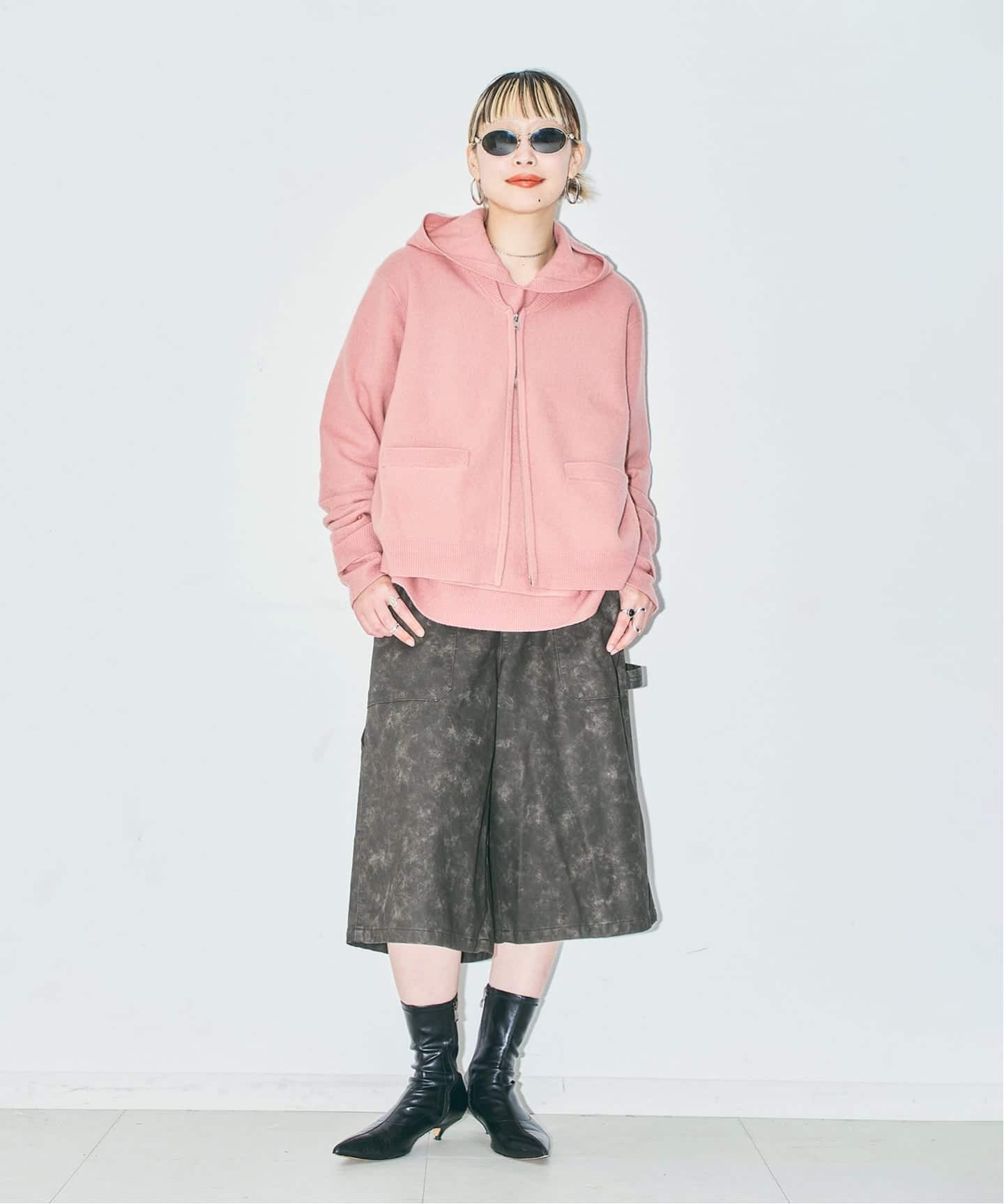 予約》ZIP UP KNIT BLOUSON：カーディガン（ニット／セーター