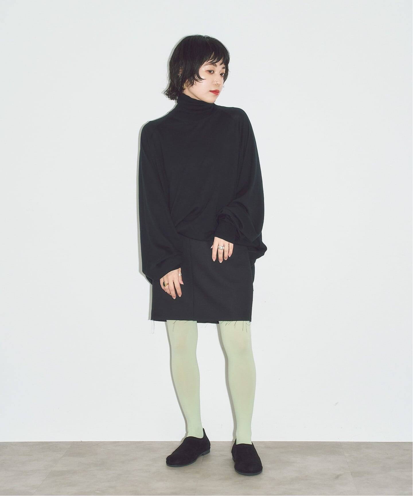 OHGA MY TURTLE ニット ブラック 予約》ROUTINE COTTON TURTLE ニット（ニット／セーター）｜CITYSHOP
