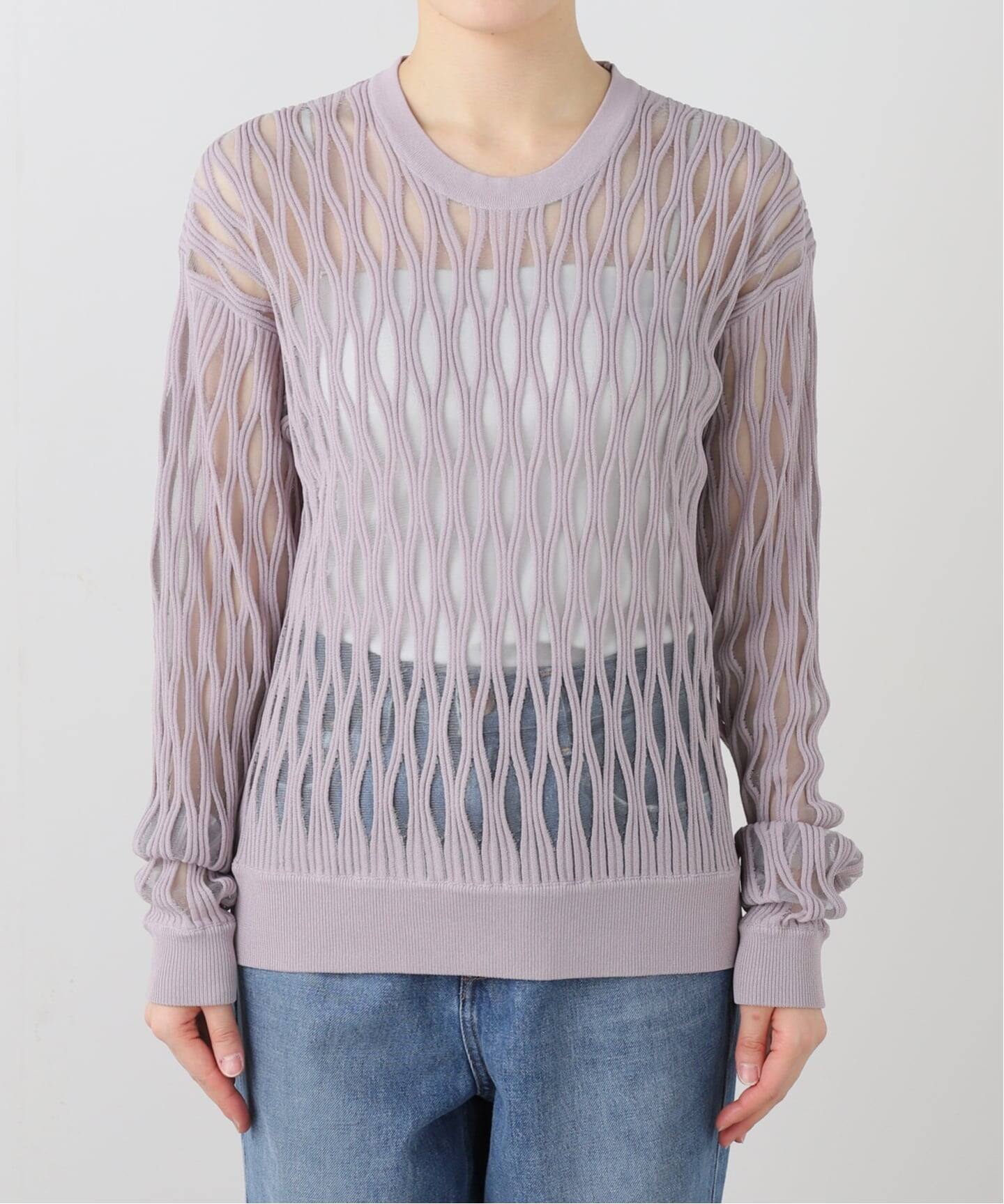 TAAKK WAVEFORM MESH PULLOVER KNIT TA26SS-KN066：ニット（ニット