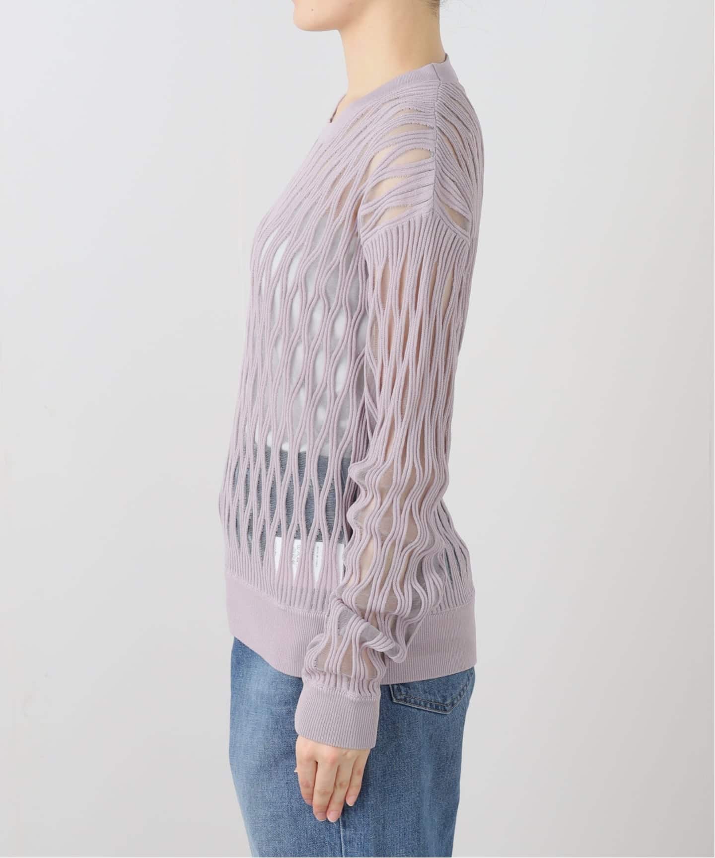 TAAKK WAVEFORM MESH PULLOVER KNIT TA26SS-KN066：ニット（ニット