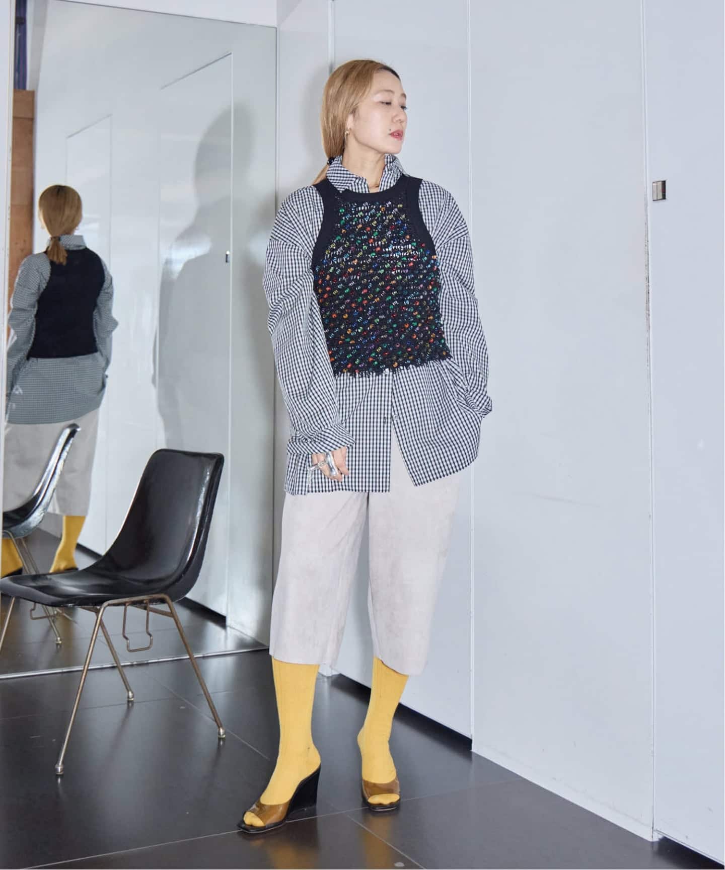 CHIKA KISADA COLORFUL SLEEVELESS KNIT CK-26070：ニット（ニット