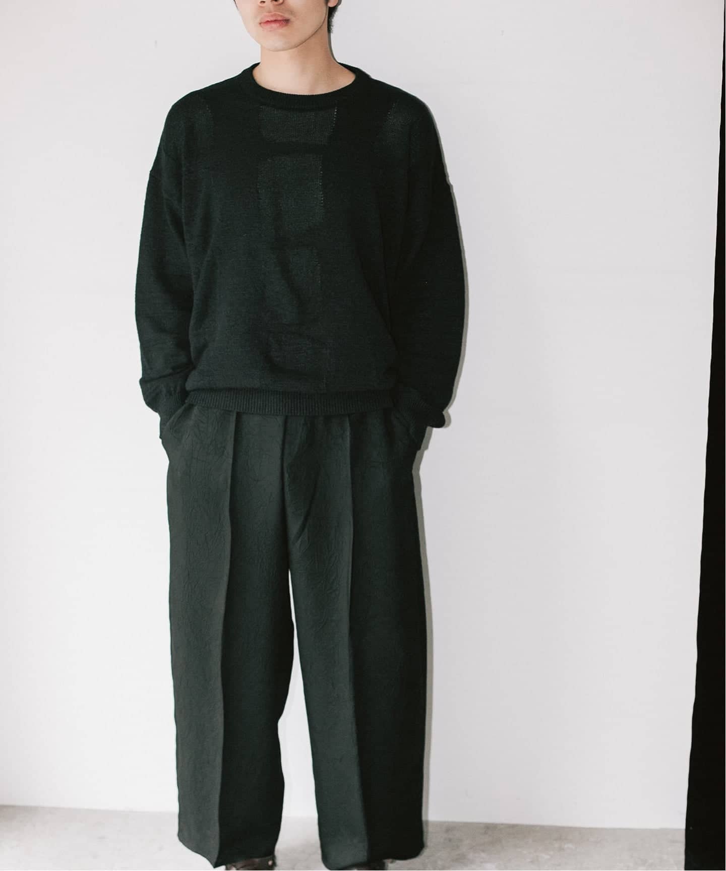 CRISTA SEYA / クリスタ セヤ】 WASHI PAPER PATCHWORK SWEATER