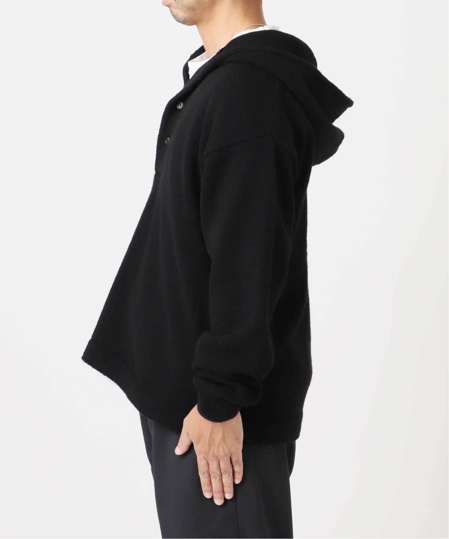 BATONERバトナー】 EX BLUEFACE SNUP PARKER：ニットPOパーカー