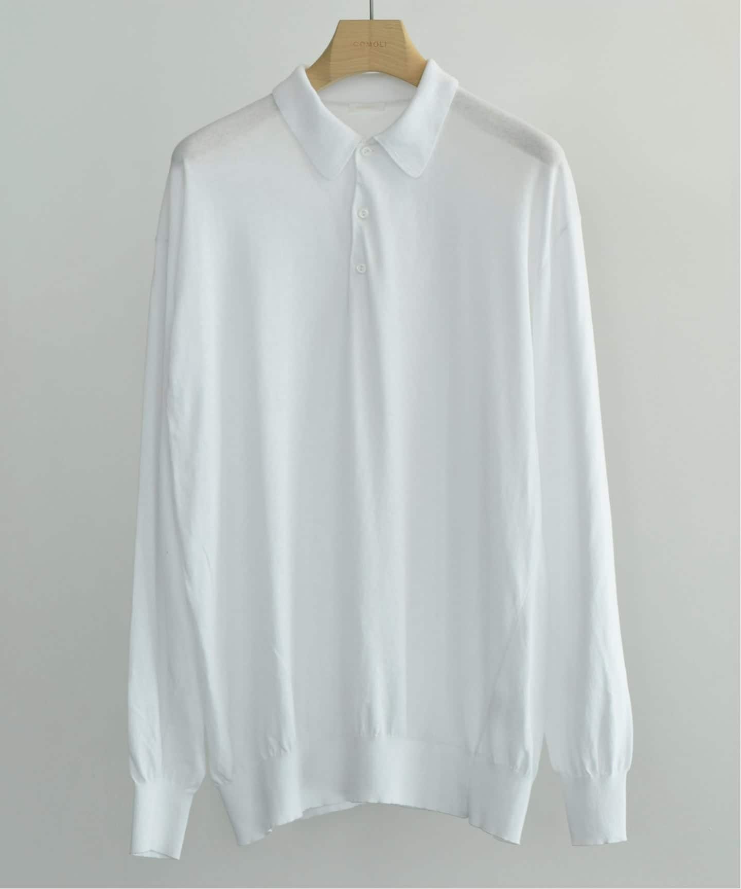 COMOLI / コモリ】コットン ニットポロシャツ（ポロシャツ）｜L