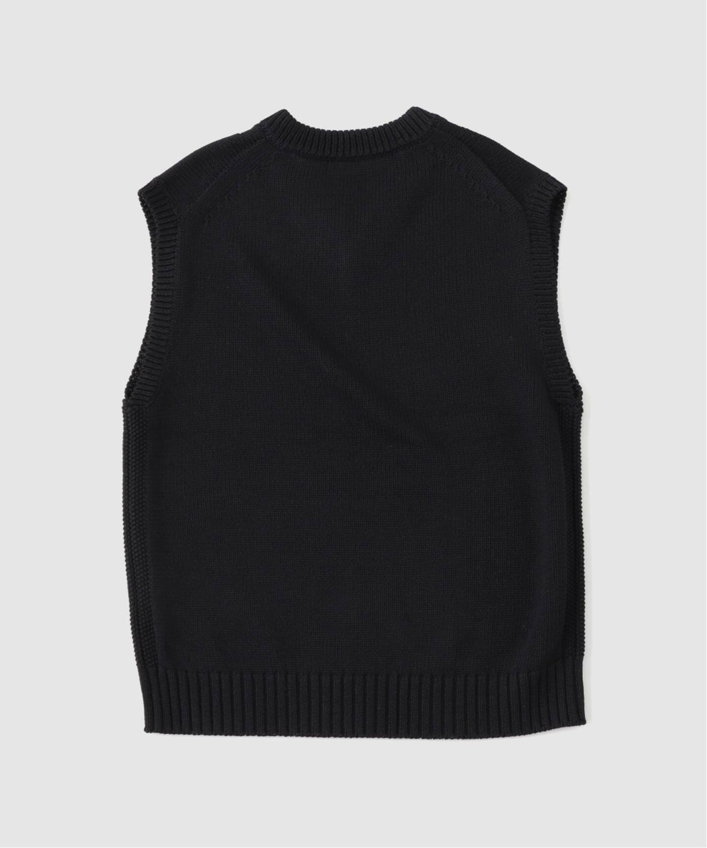 HEUGN/ユーゲン】 KNIT MD VEST Black（ニット／セーター）｜L'ECHOPPE