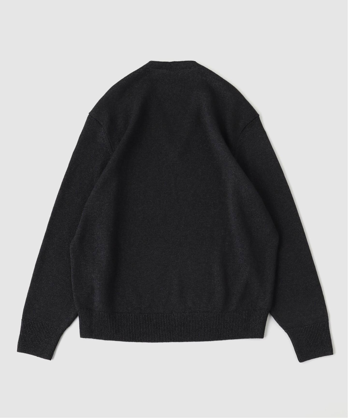 PURLAM / プラム】WASHI Middle-gaugeTENJIKU Vneck L：ニット（ニット