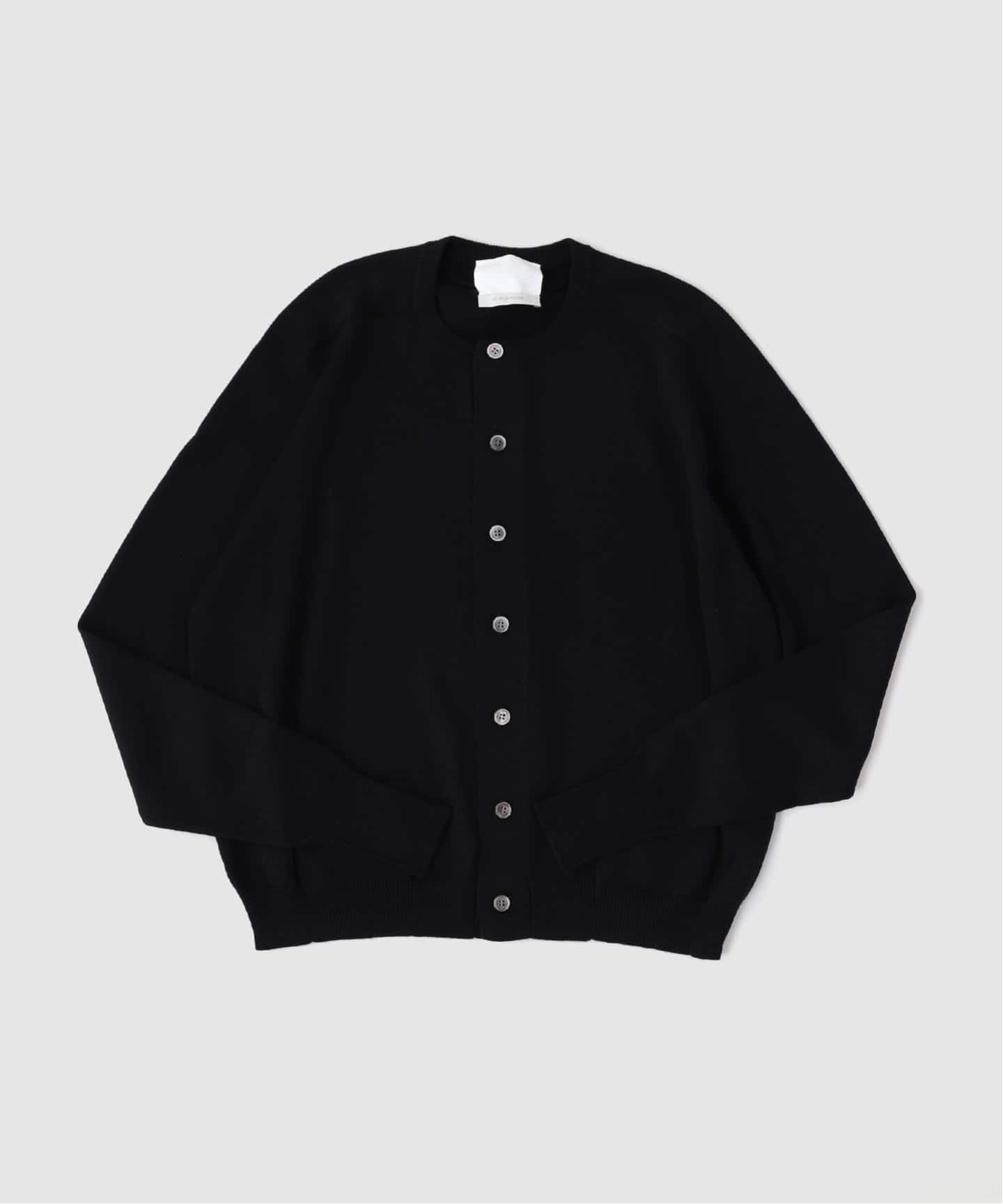 【美品】REPURPOSE リパーパス リブカーディガン ブラック M RE-PURPOSE / リパーパス】crew-neck cardigan（カーディガン）｜L