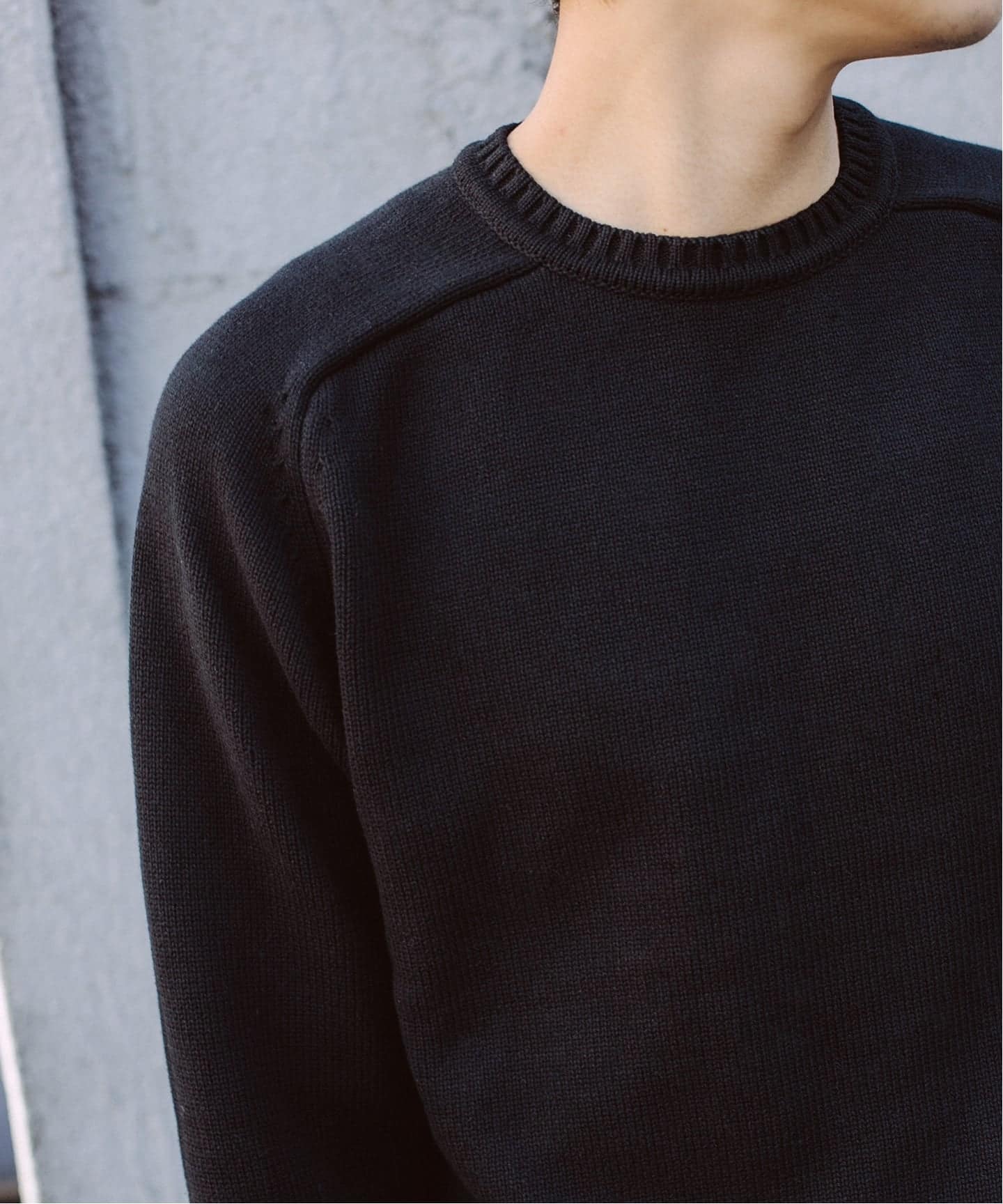 LE / エルイー】 cotton crew knit/ニット（ニット／セーター）｜L
