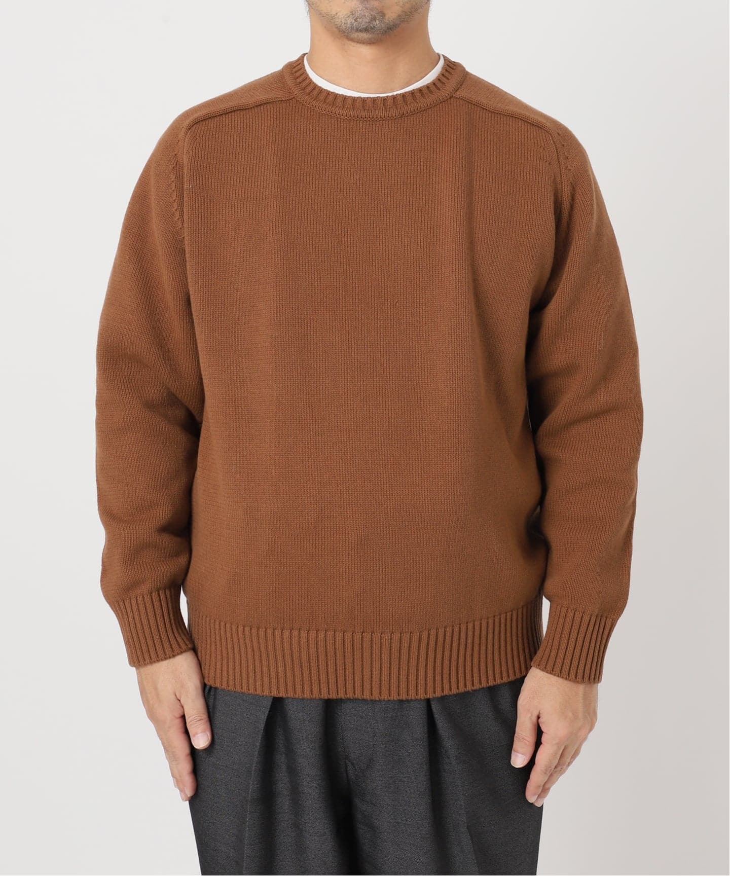 LE / エルイー】 cotton crew knit/ニット(ニット/セーター)|L LE / エルイー】 cotton crew knit/ニット(ニット/セーター)|L