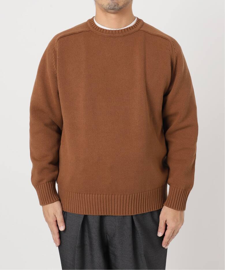 LE / エルイー】 cotton crew knit/ニット（ニット／セーター）｜L 
