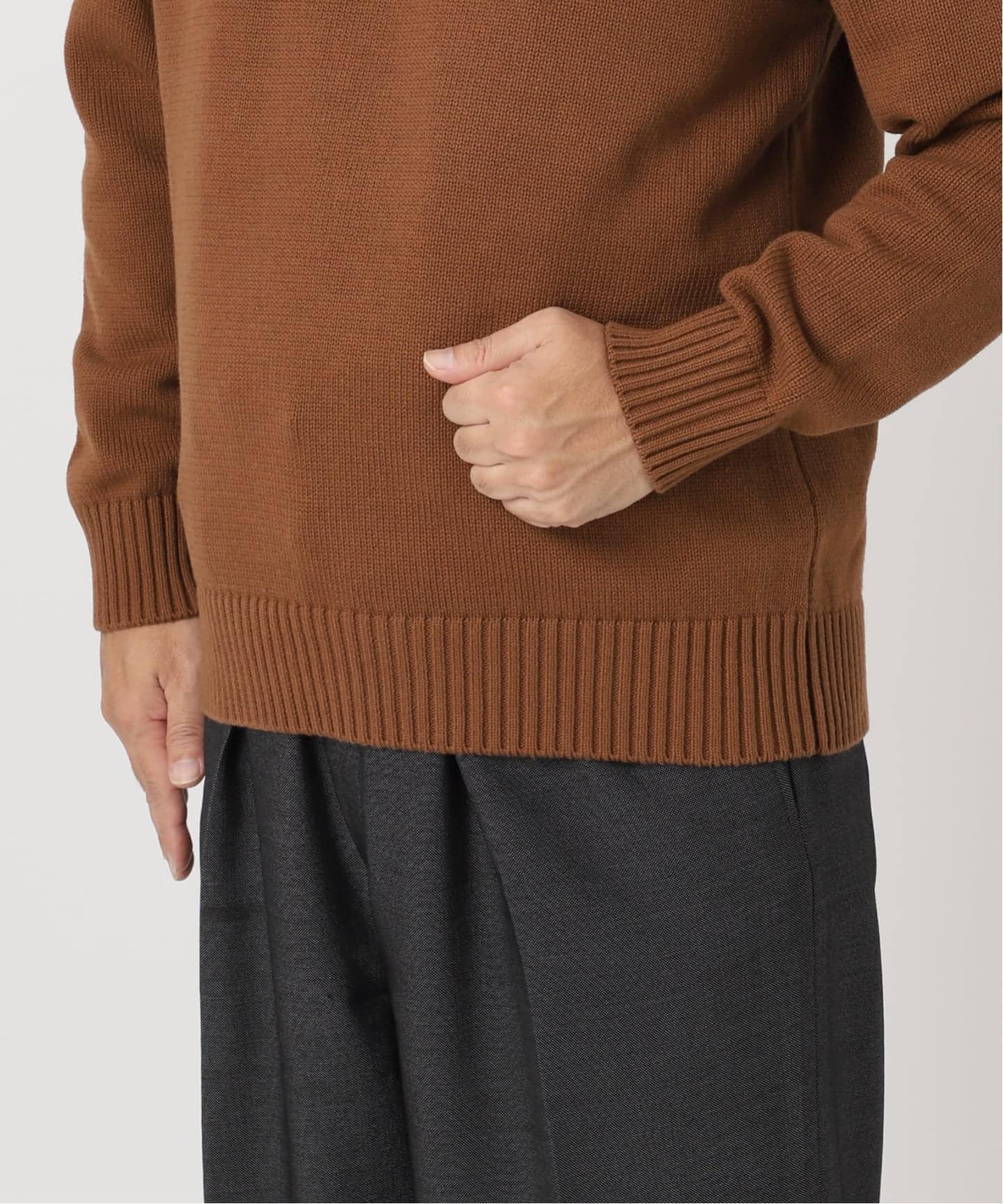 LE / エルイー】 cotton crew knit/ニット（ニット／セーター）｜L
