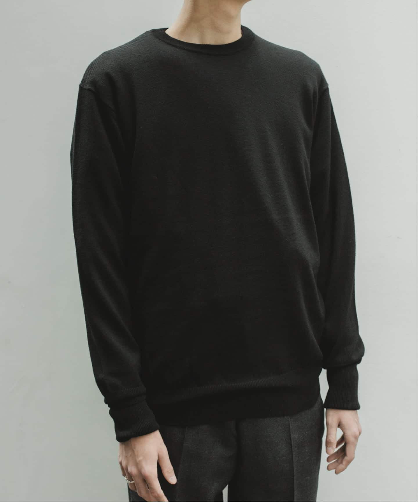 予約》【LE / エルイー】14G CREW NECK（ニット／セーター）｜L
