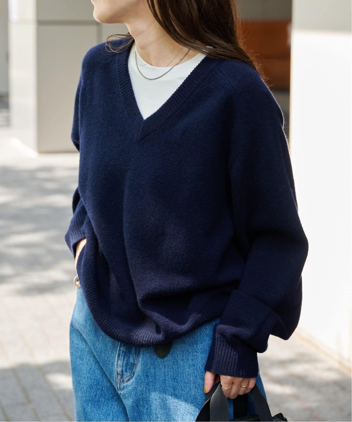 ≪予約≫WOOL SIGNATURE Vネックニット（ニット／セーター）｜OUTDOOR