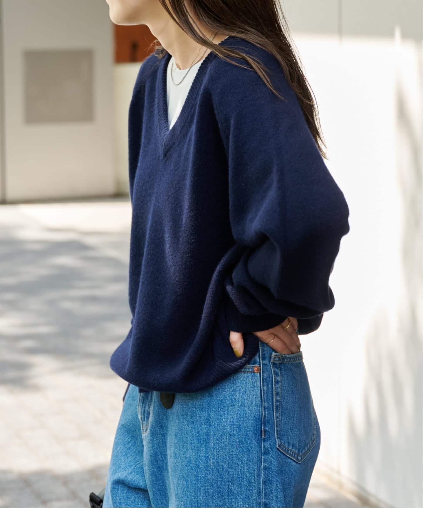 ≪予約≫WOOL SIGNATURE Vネックニット（ニット／セーター）｜OUTDOOR