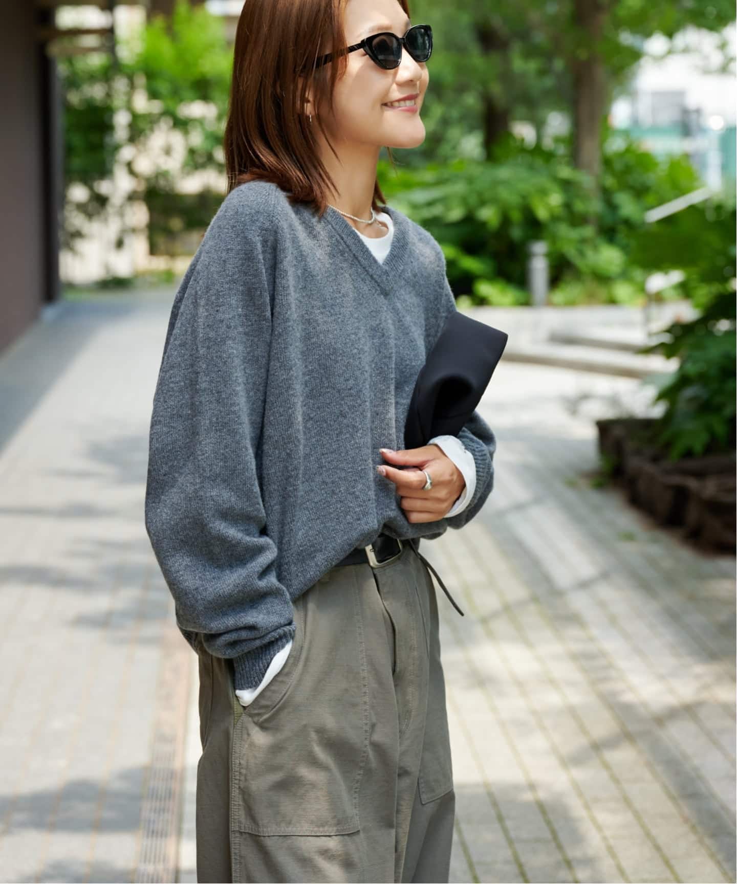 ≪予約≫WOOL SIGNATURE Vネックニット（ニット／セーター）｜OUTDOOR