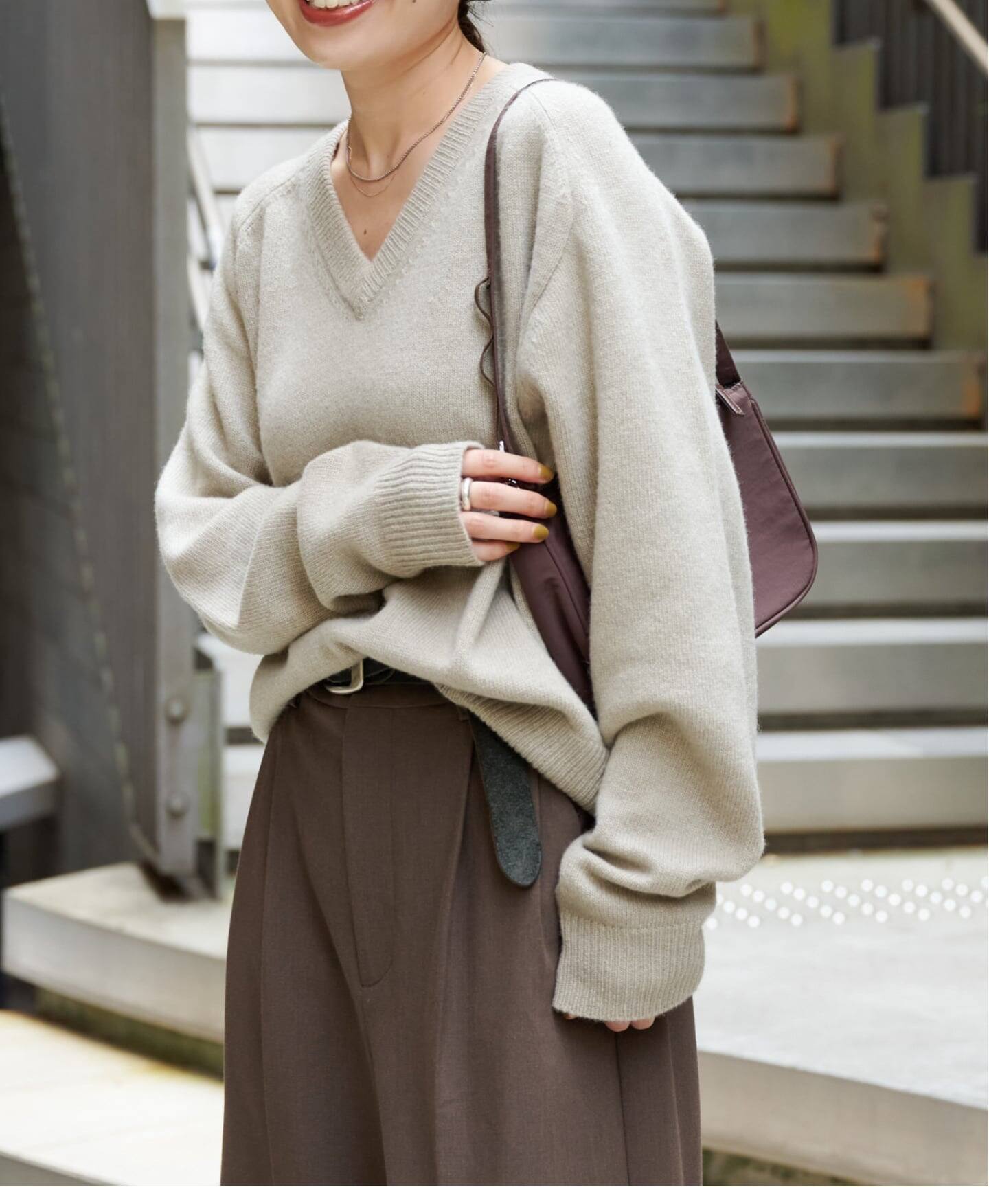 ≪予約≫WOOL SIGNATURE Vネックニット(ニット/セーター)|OUTDOOR ≪予約≫WOOL SIGNATURE Vネックニット(ニット/セーター)|OUTDOOR