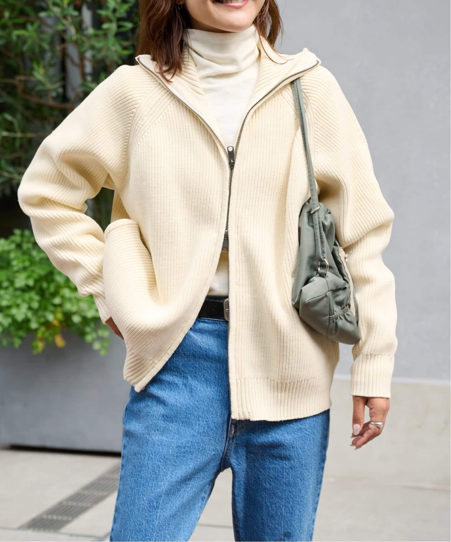 ≪予約≫LOGAN ex ZIP UP KNIT CARDIGAN（ニット／セーター）｜OUTDOOR