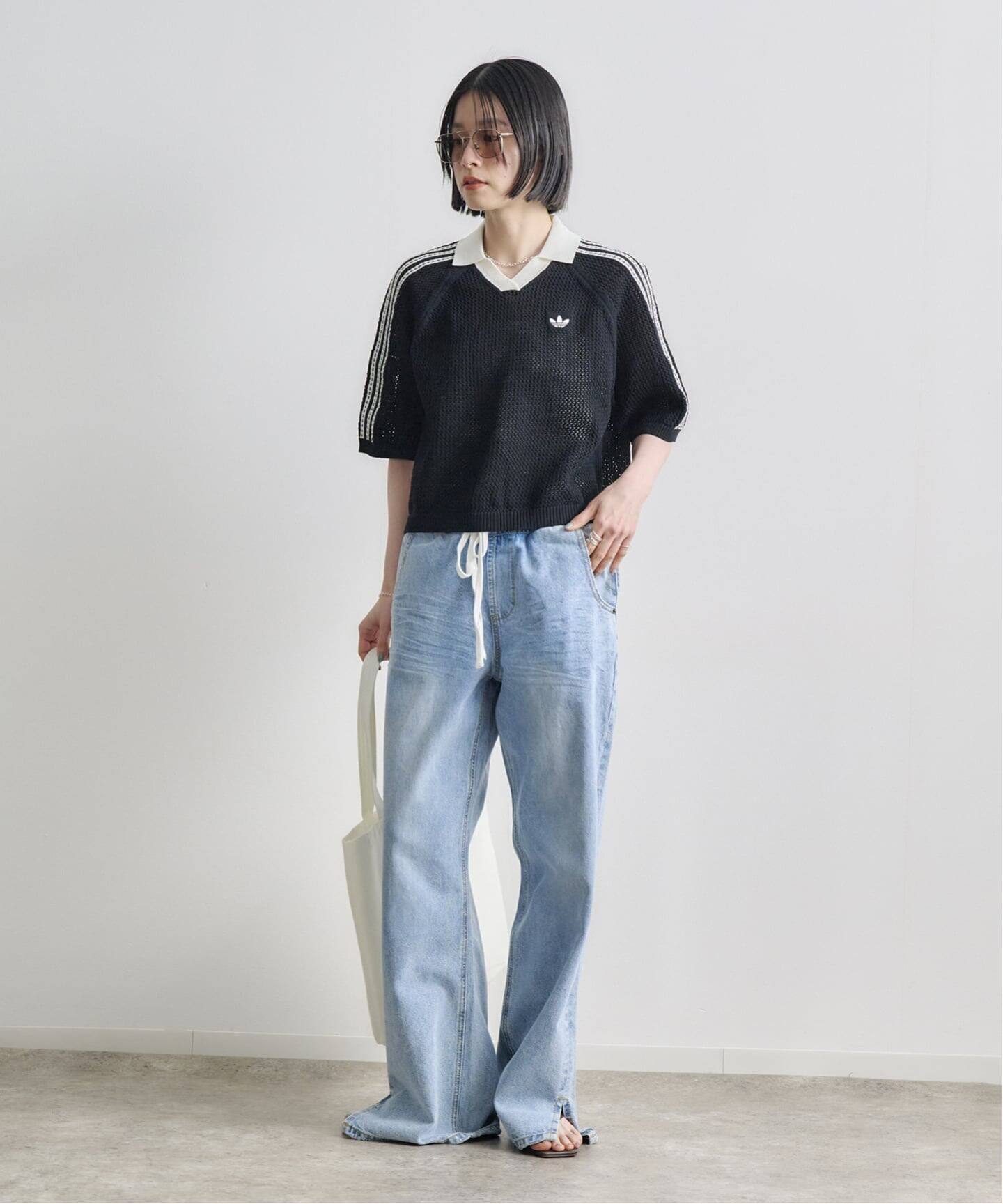 ADIDAS KNITTED CROCHET POLO KC6490/6491（ニット／セーター）｜BOICE