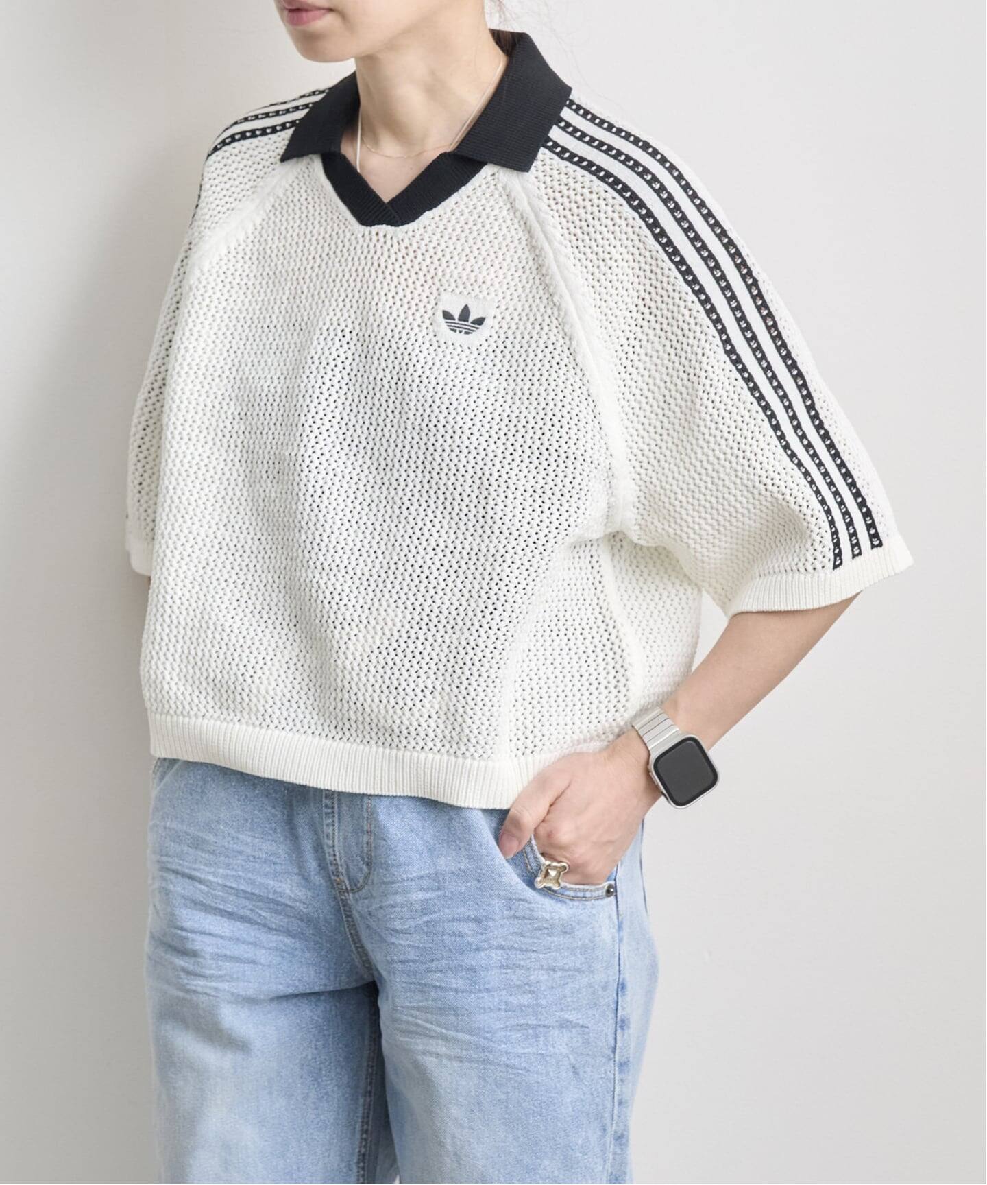 ADIDAS KNITTED CROCHET POLO KC6490/6491（ニット／セーター）｜BOICE