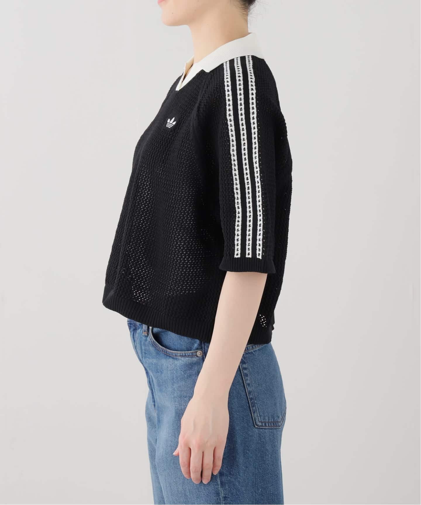 ADIDAS KNITTED CROCHET POLO KC6490/6491（ニット／セーター）｜BOICE