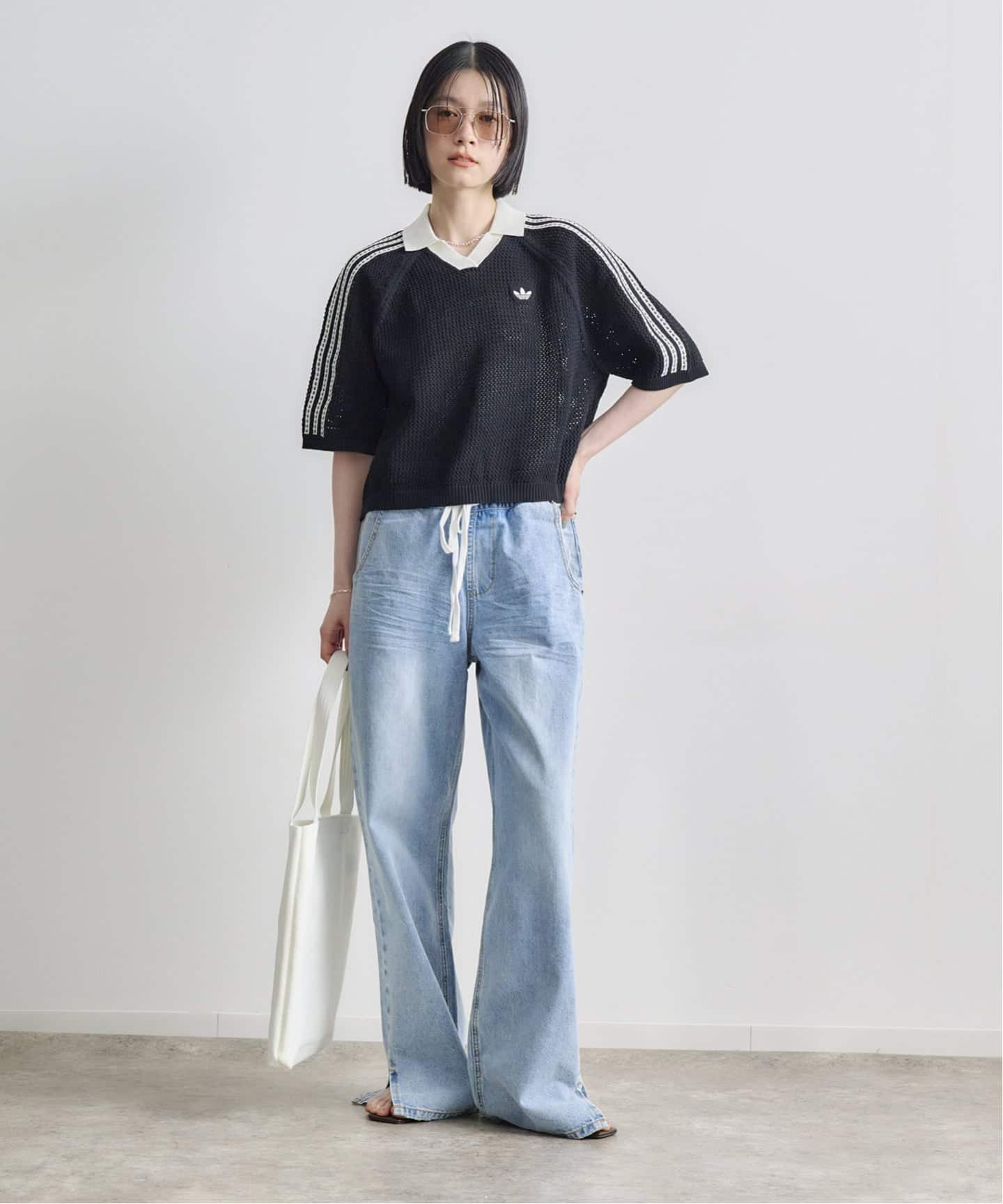 ADIDAS KNITTED CROCHET POLO KC6490/6491（ニット／セーター）｜BOICE