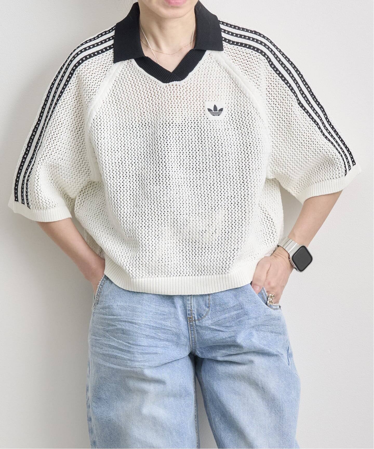 ADIDAS KNITTED CROCHET POLO KC6490/6491（ニット／セーター）｜BOICE