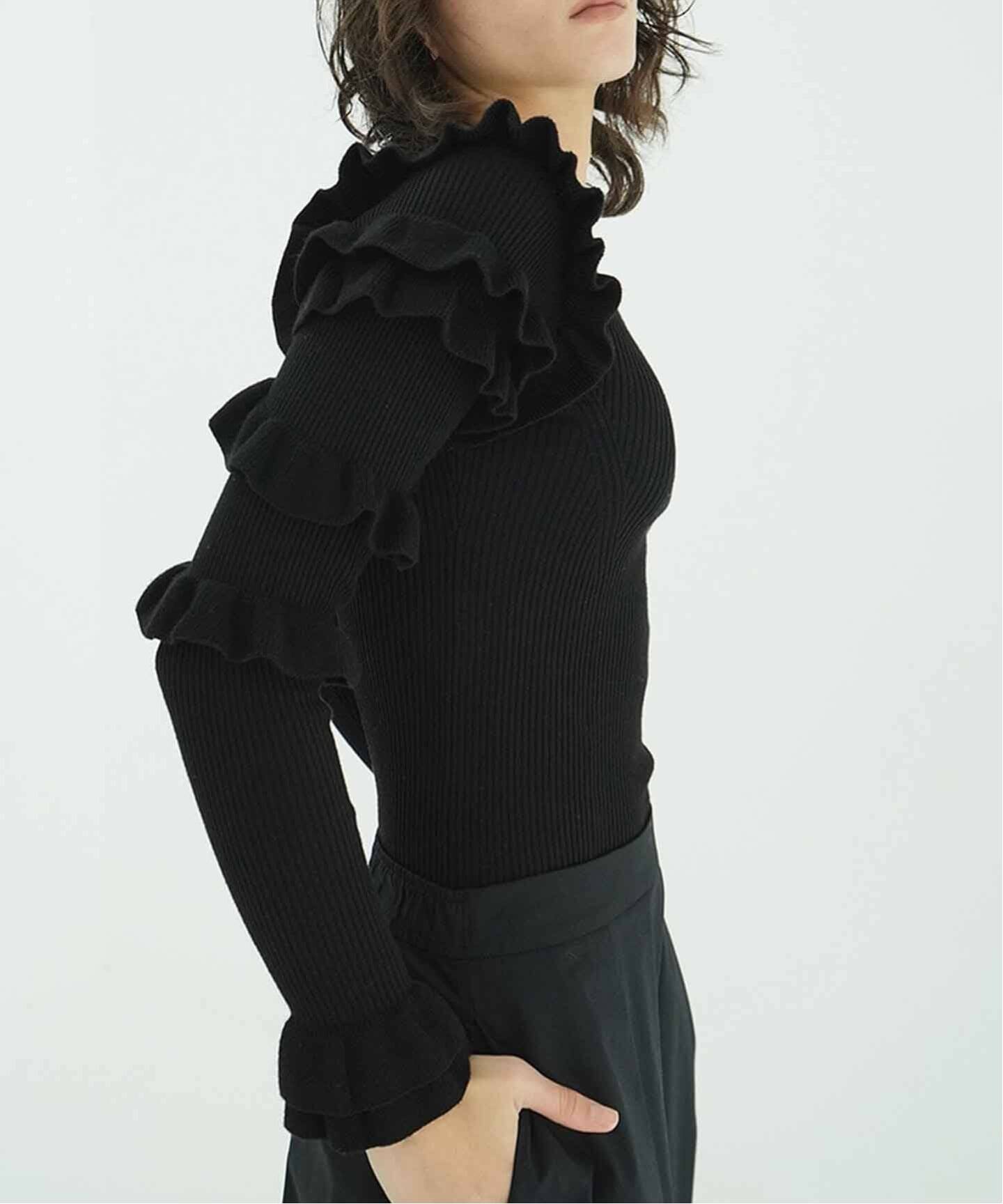 CLANE FRILL SLEEVE KNIT TOPS（ニット／セーター）｜BOICE FROM