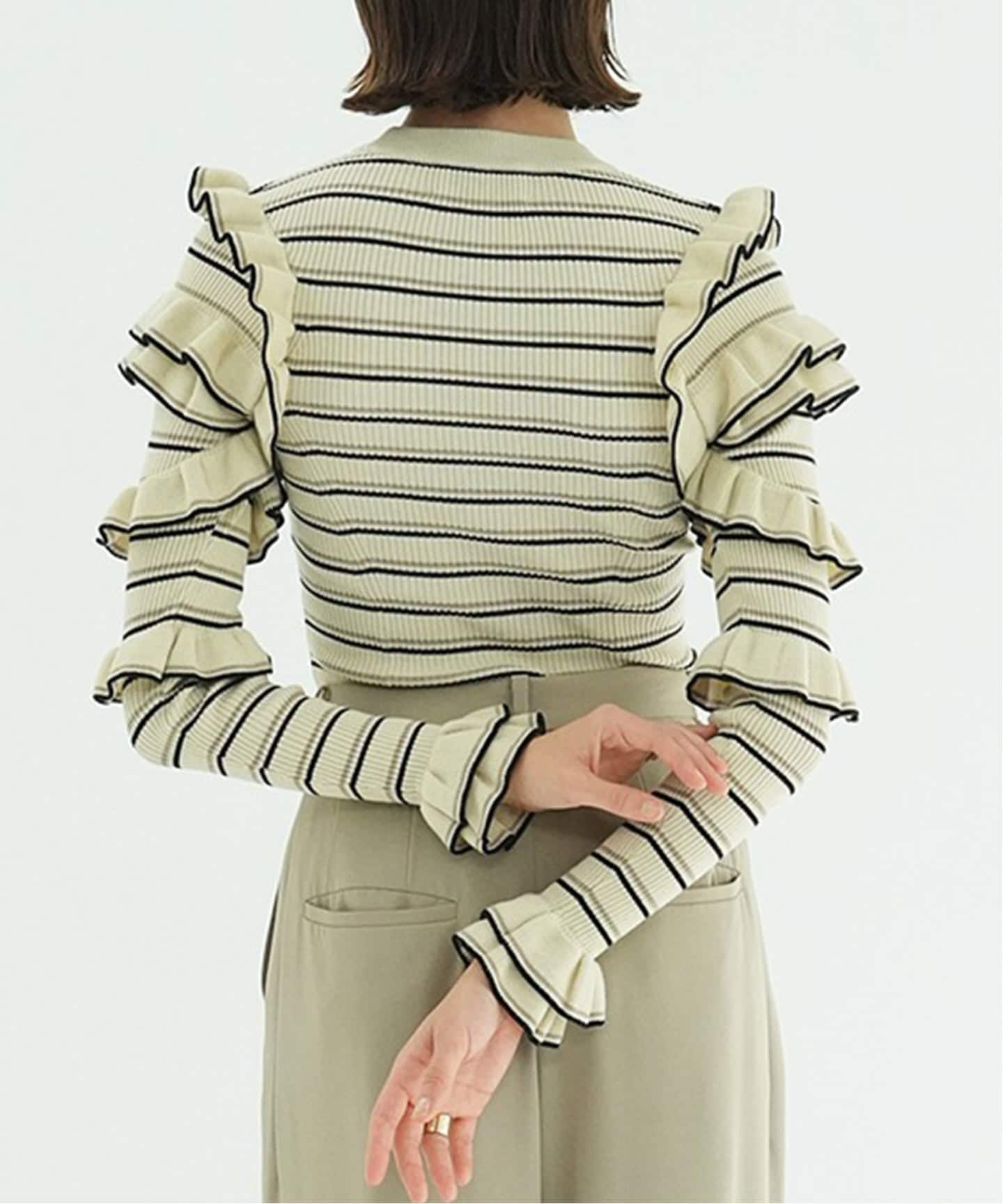 CLANE FRILL SLEEVE KNIT TOPS（ニット／セーター）｜BOICE FROM