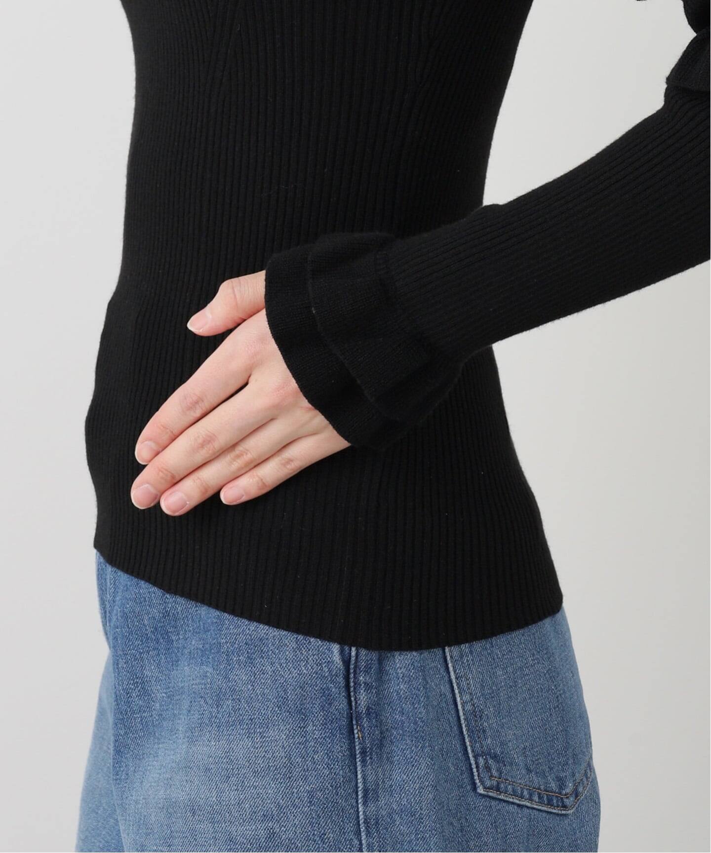 CLANE FRILL SLEEVE KNIT TOPS(ニット/セーター)|BOICE FROM CLANE FRILL SLEEVE KNIT TOPS(ニット/セーター)|BOICE FROM