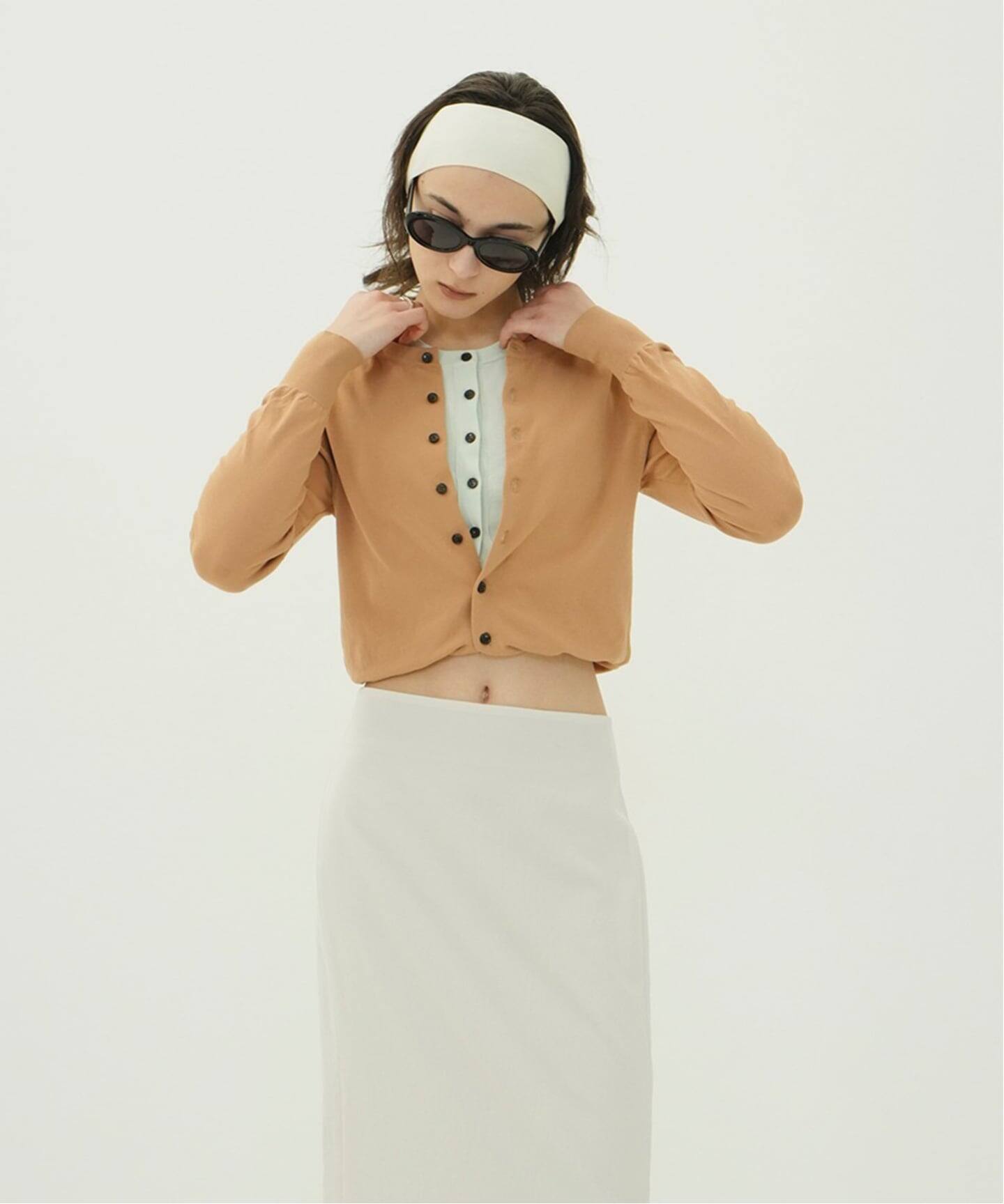 CLANE W LAYERED KNIT CARDIGAN（ニット／セーター）｜BOICE FROM