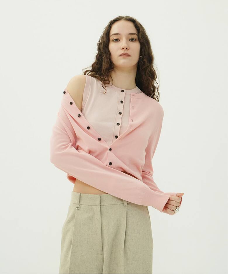 CLANE W LAYERED KNIT CARDIGAN（ニット／セーター）｜BOICE FROM 